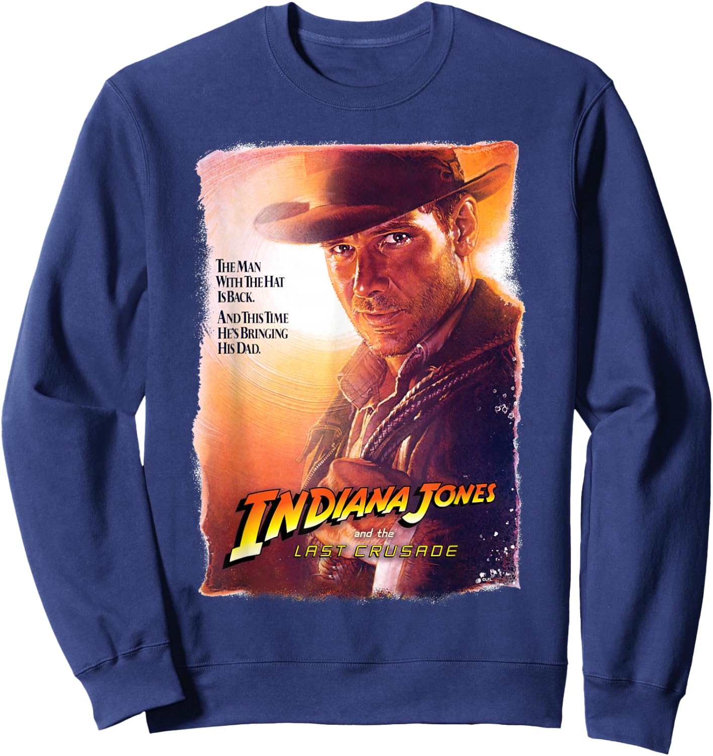 Lucasfilm Indiana Jones and the Last Crusade Poster Art Sweatshirt - Sweatshirt | Navy