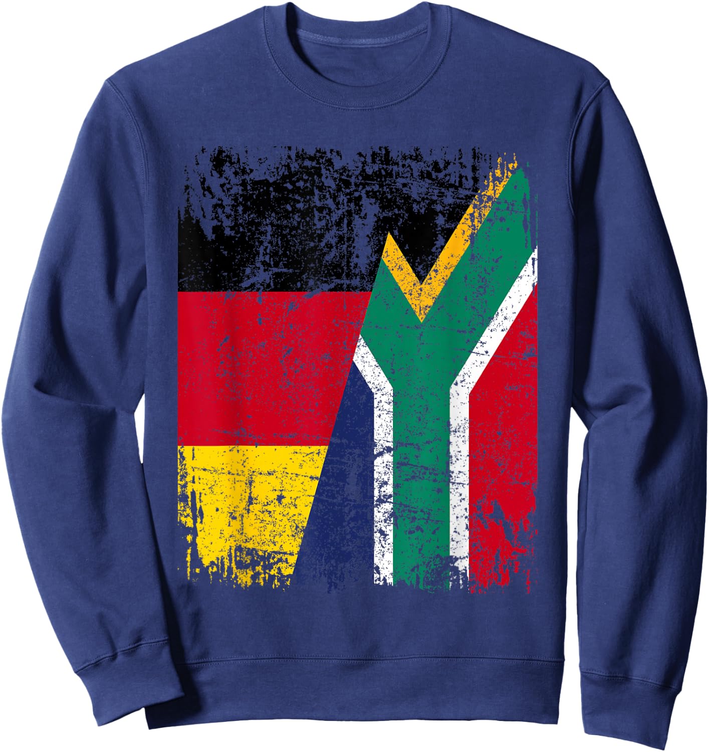SÜDAFRIKA DEUTSCHLAND Flagge | Damen Herren Kinder Südafrika Sweatshirt - Sweatshirt | Navy
