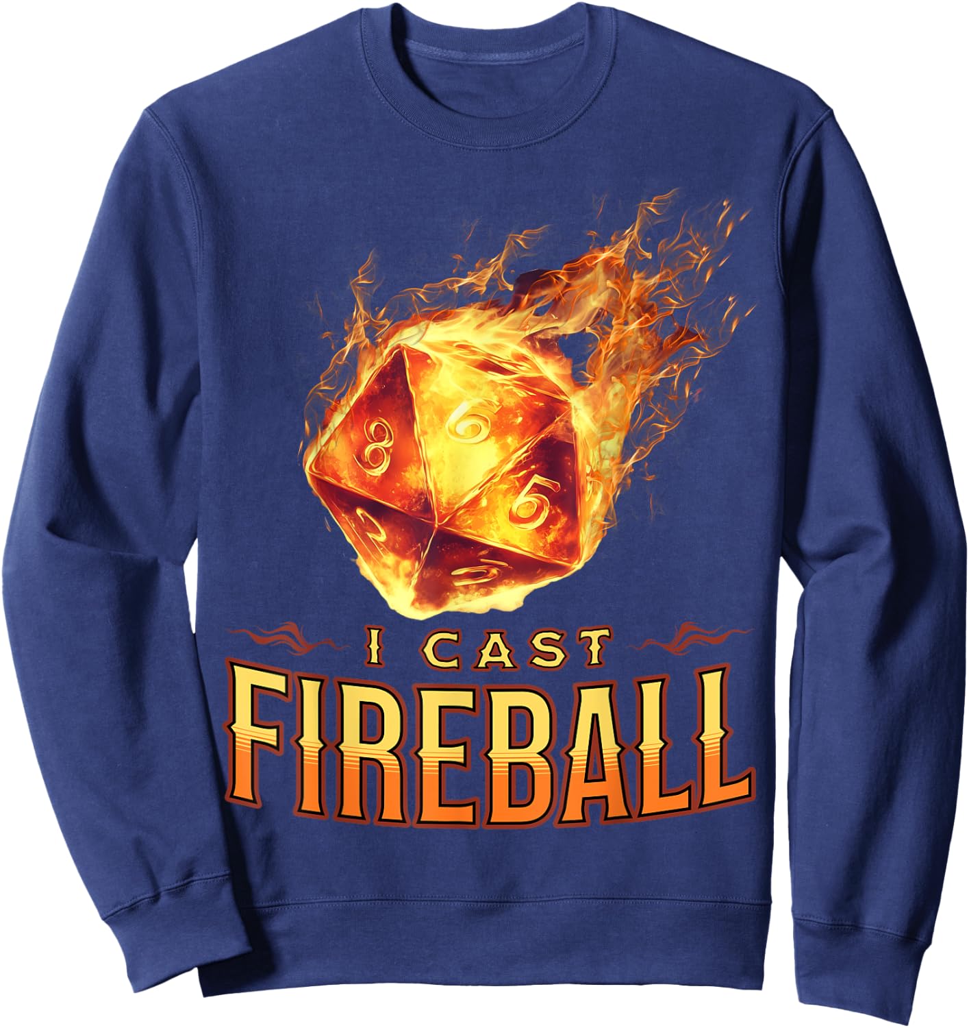 I Cast Fireball Sweatshirt - Sweatshirt | Navy
