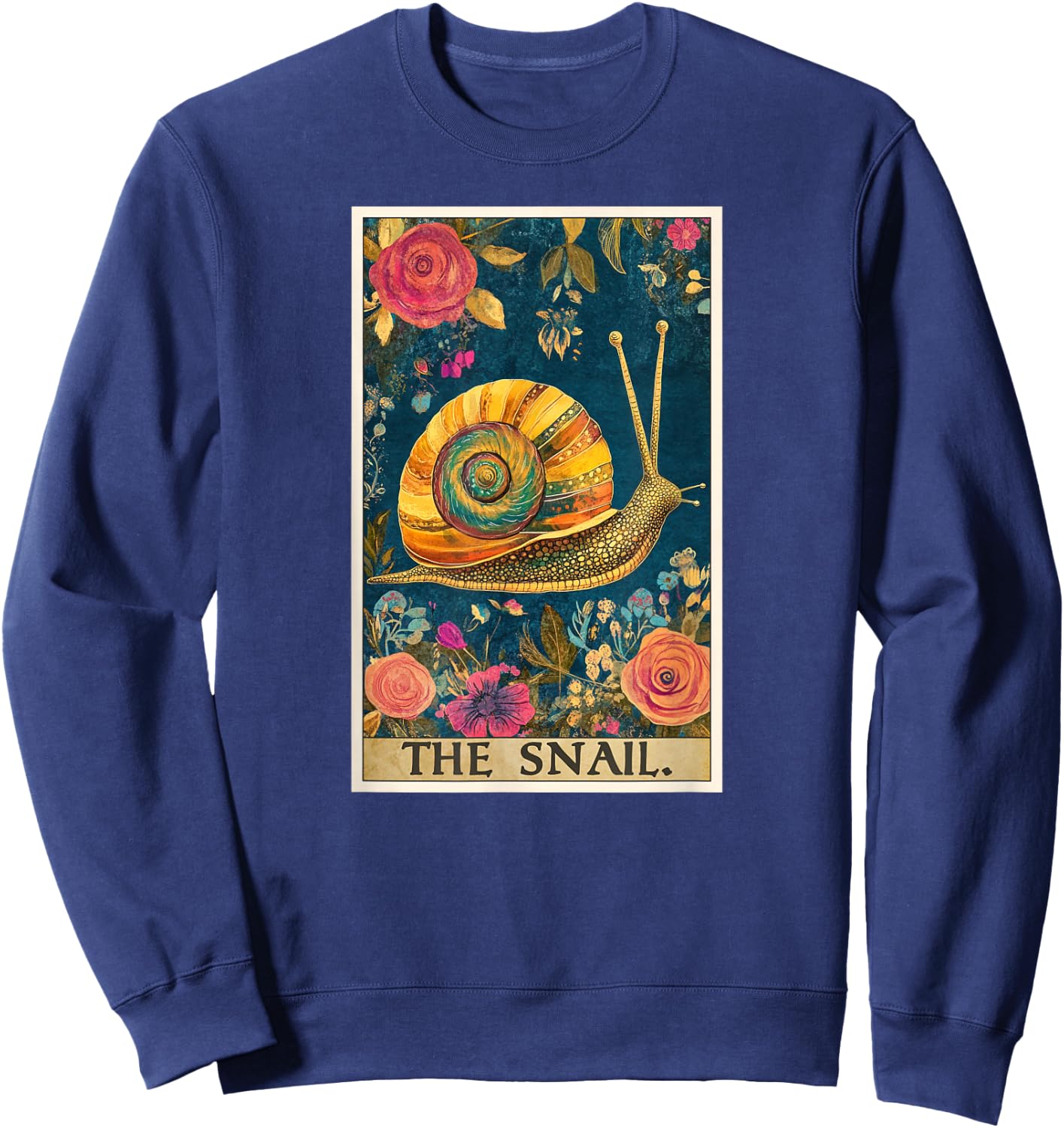 Snail Tarot Card Snails Snail Sweatshirt - Sweatshirt | Navy