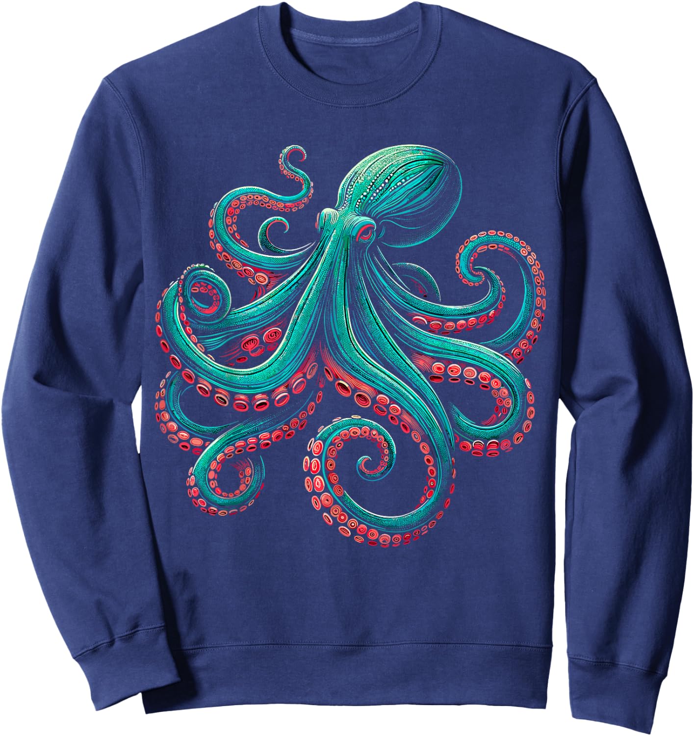 Octopus Kraken Ocean Sweatshirt - Sweatshirt | Navy