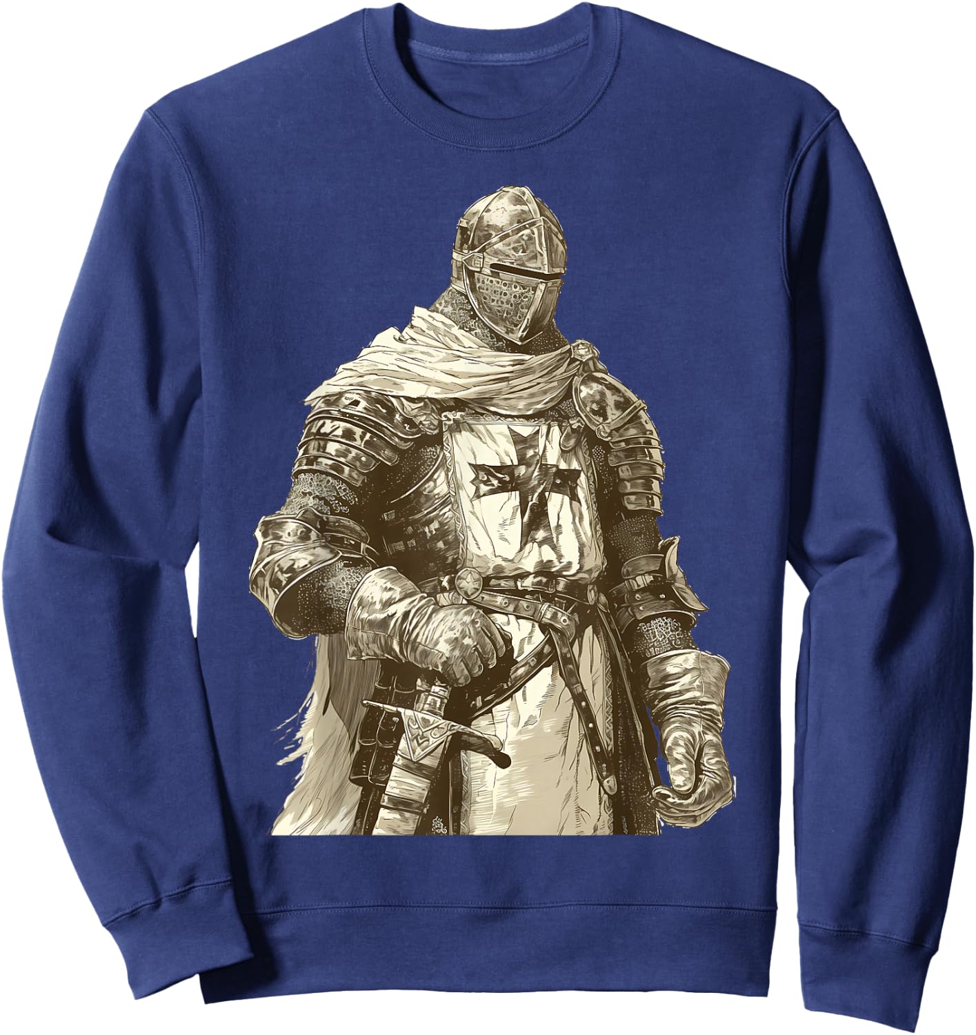 Hospitaller knight Medieval knight Templar knight Sweatshirt - Sweatshirt | Navy