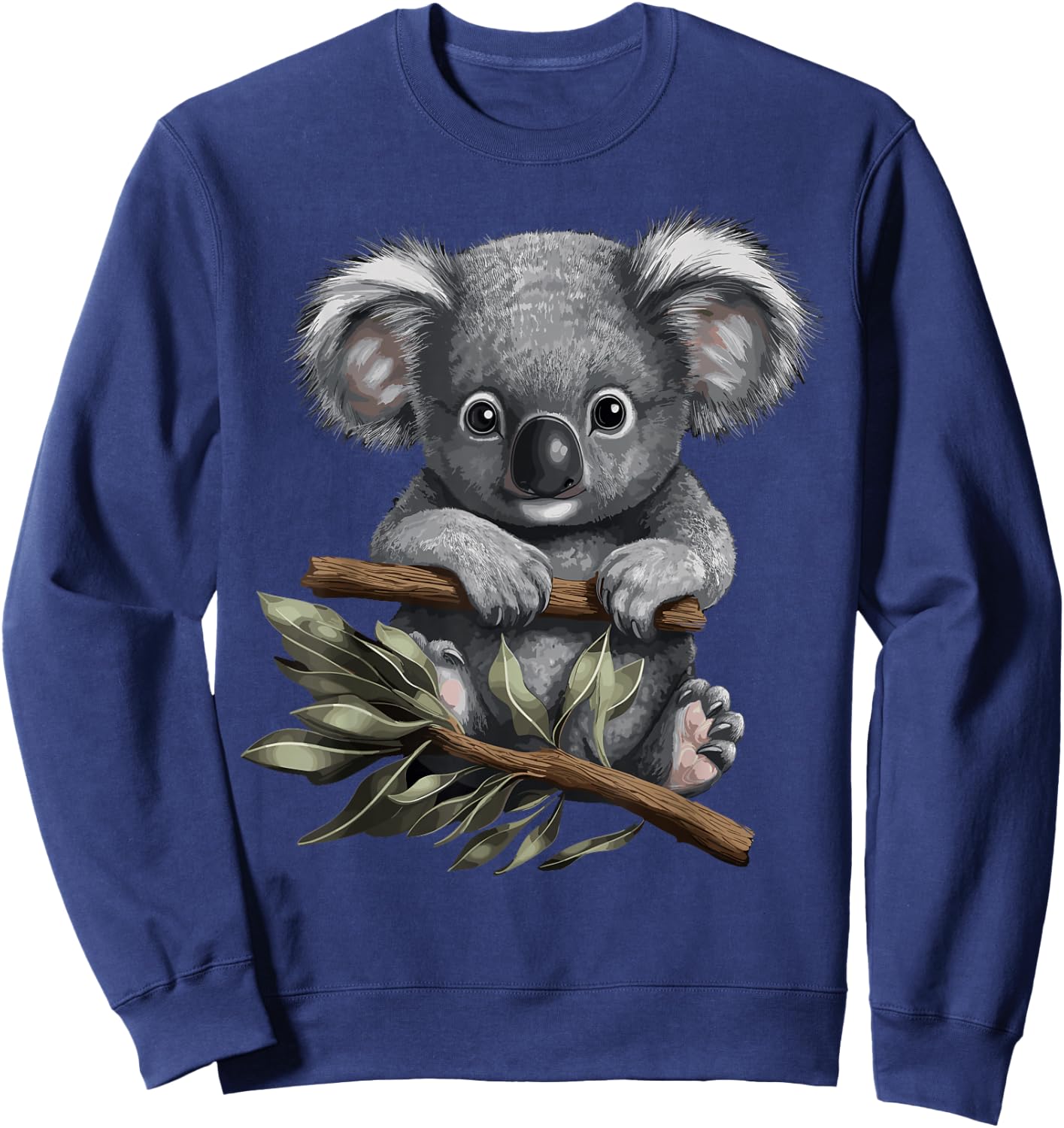 Cute Koala Bear Cub Australia Eucalyptus Koala , black Sweatshirt - Sweatshirt | Navy