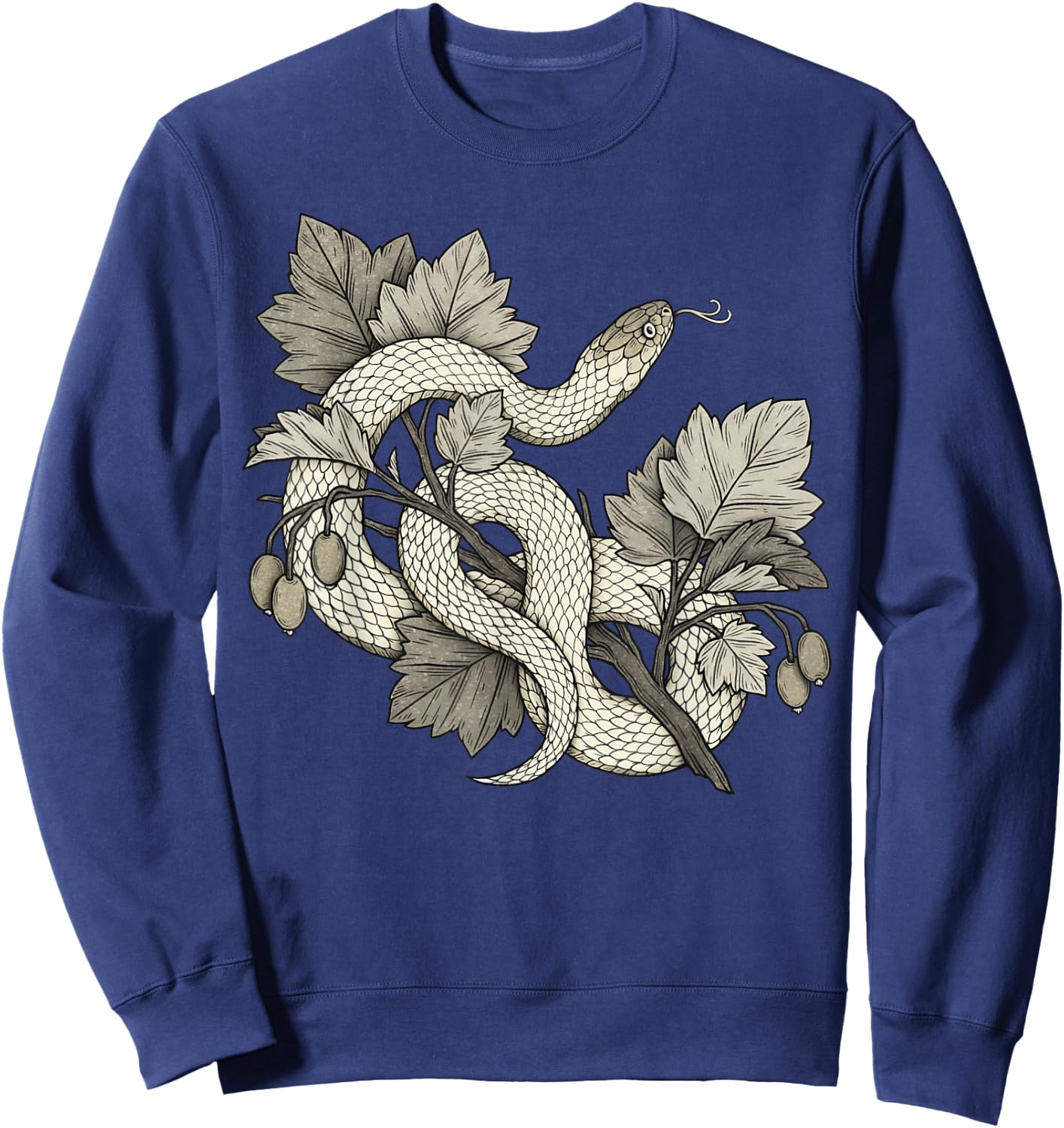 Snake Alternative Gothic Witchcraft Occult Dark Academia Art Sweatshirt - Sweatshirt | Navy
