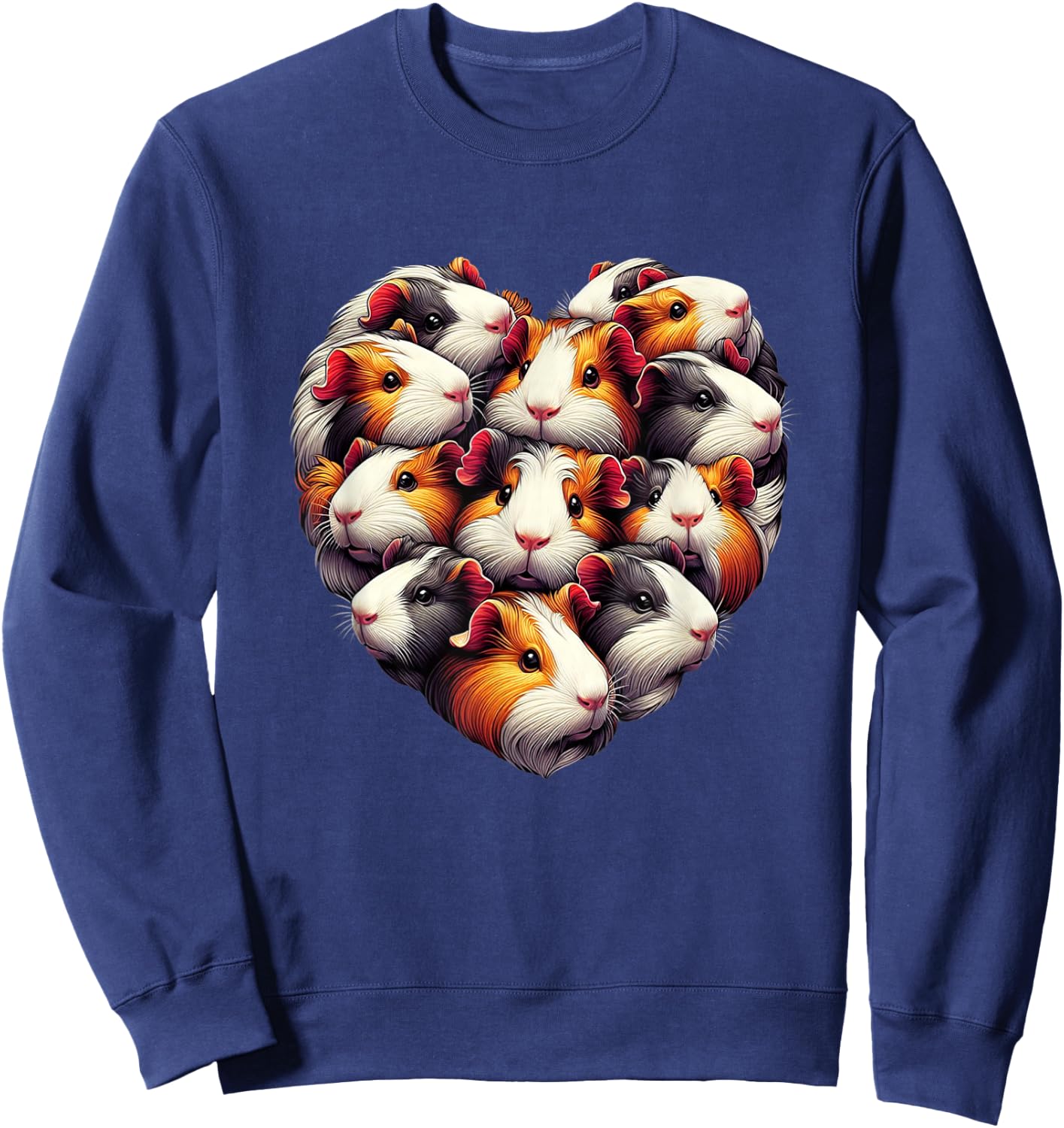 Guinea pigs Love Heart of Kids women Teen Girls Sweatshirt - Sweatshirt | Navy