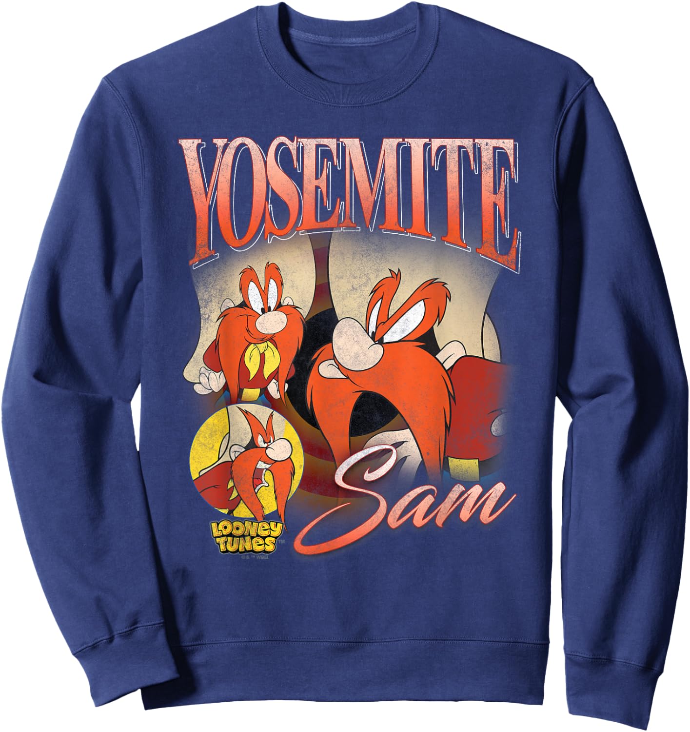 Looney Tunes Bootleg Yosemite Sam Sweatshirt - Sweatshirt | Navy