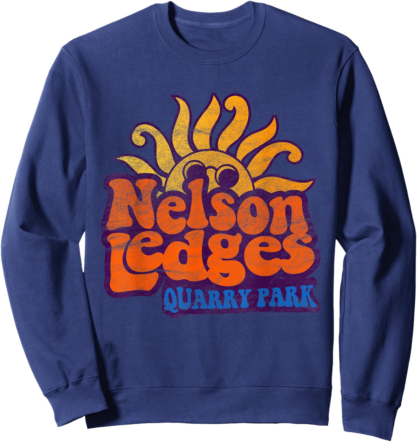 Vintage Nelson Ledges Park Cleveland Sweatshirt - Sweatshirt | Navy