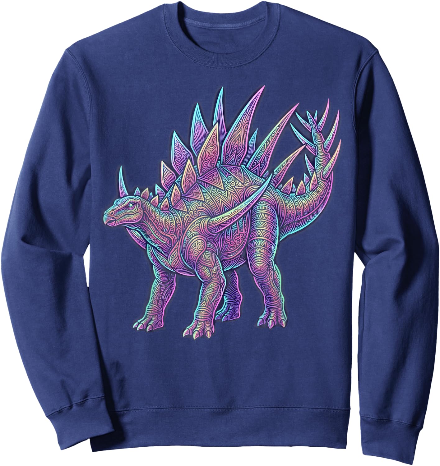 Kentrosaurus Spiked Dinosaur Late Jurassic Herbivore Sweatshirt - Sweatshirt | Navy