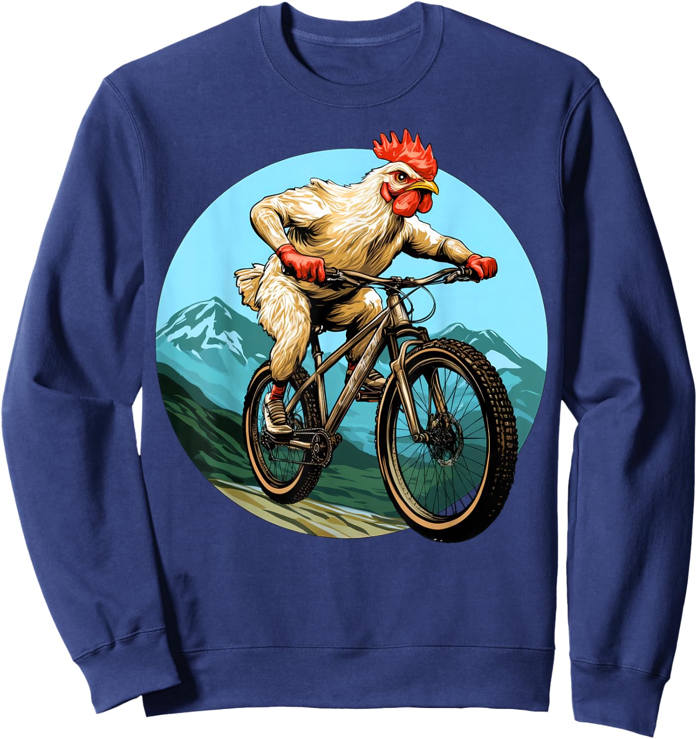 Chicken Bike Sweatshirt - Sweatshirt | Navy