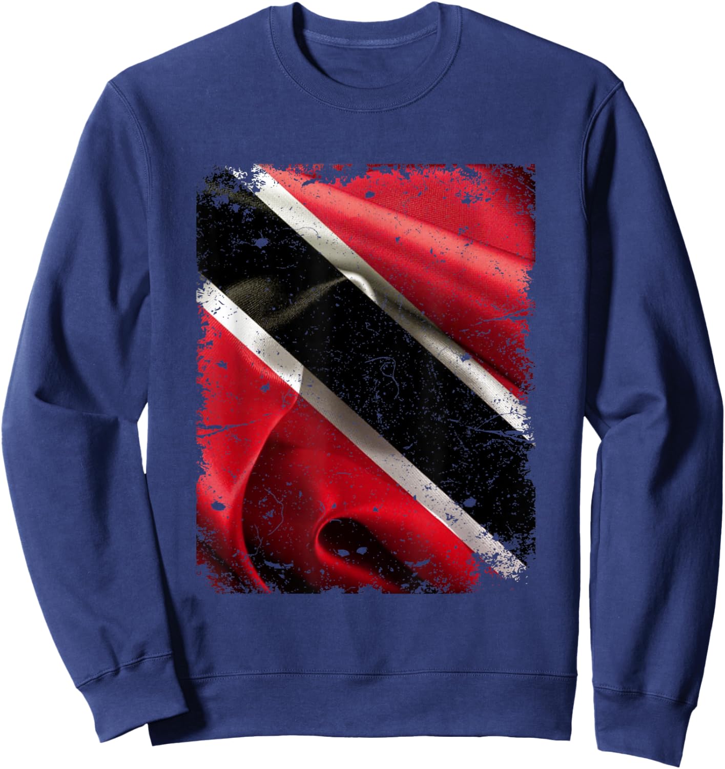Trinidad and Tobago grunge flag soca t shirt trini Sweatshirt - Sweatshirt | Navy