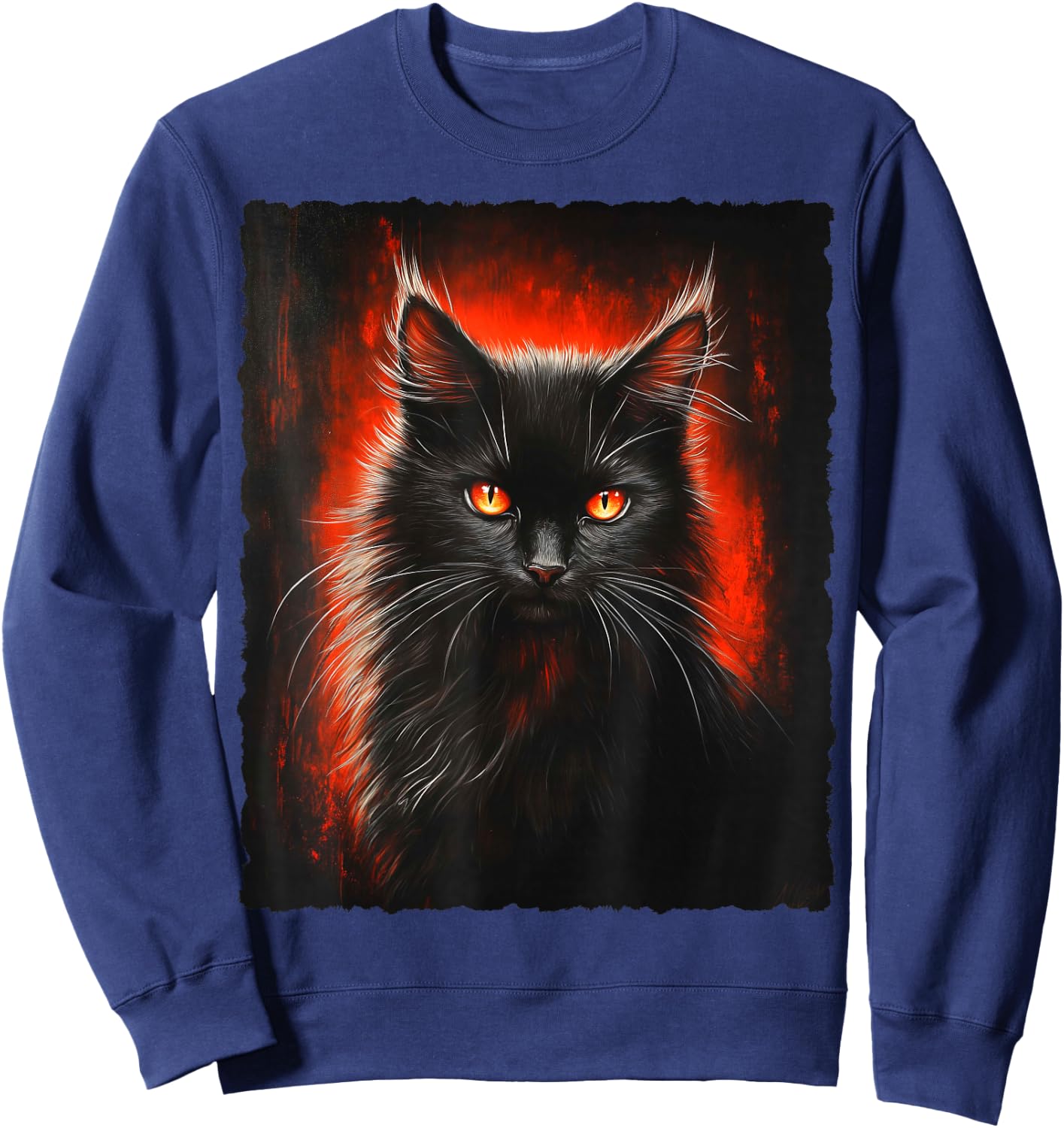Magische Katze Fantasy Kunst Sweatshirt - Sweatshirt | Navy