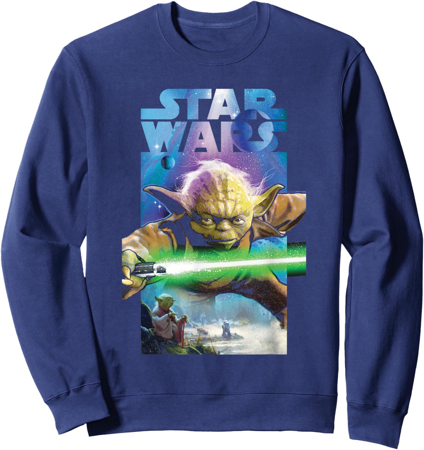 Star Wars Master Yoda Poster Sweatshirt - Sweatshirt | Navy
