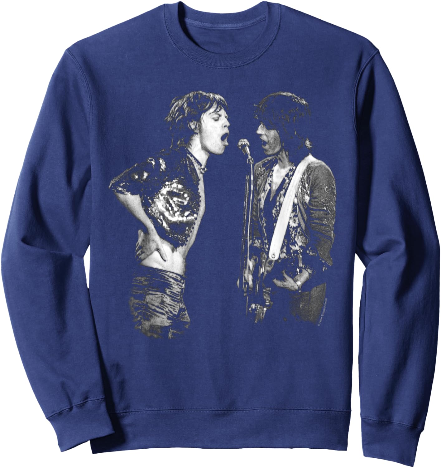 Keith Richards Mick Jagger Rolling Stones By Everard Smith Sweatshirt - Sweatshirt | Navy
