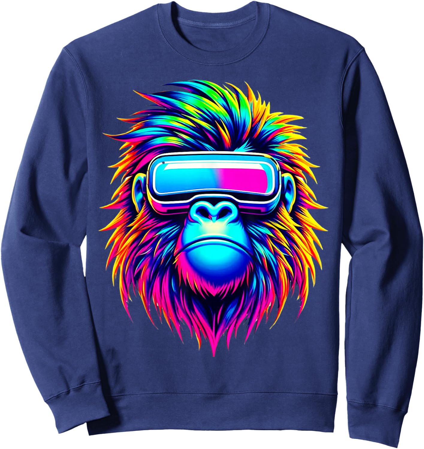 Birthday Gorilla Boys Adult Men Funny Gorilla Party Birthday Sweatshirt - Sweatshirt | Navy