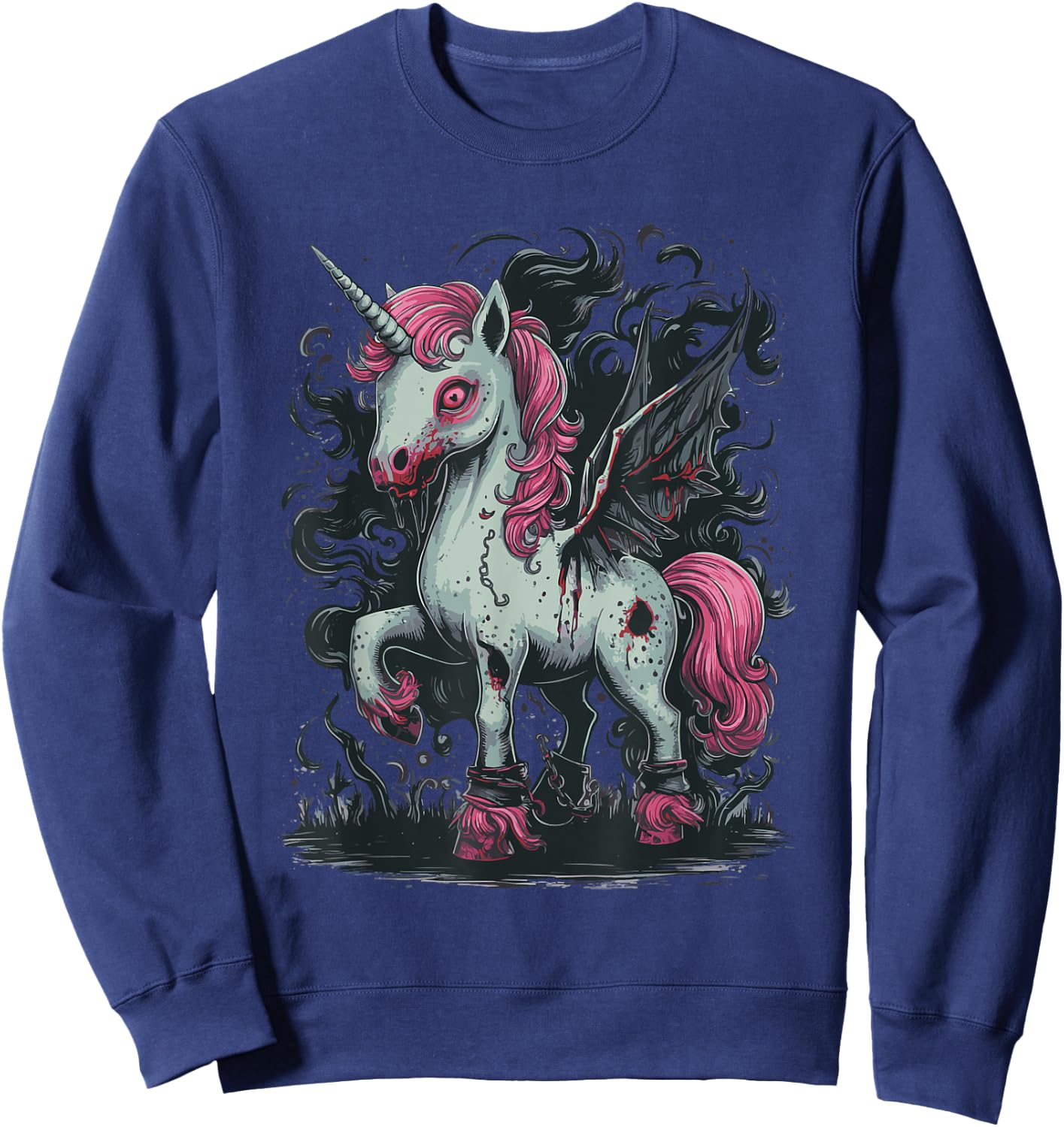 Unicorn Zombie Sweatshirt - Sweatshirt | Navy