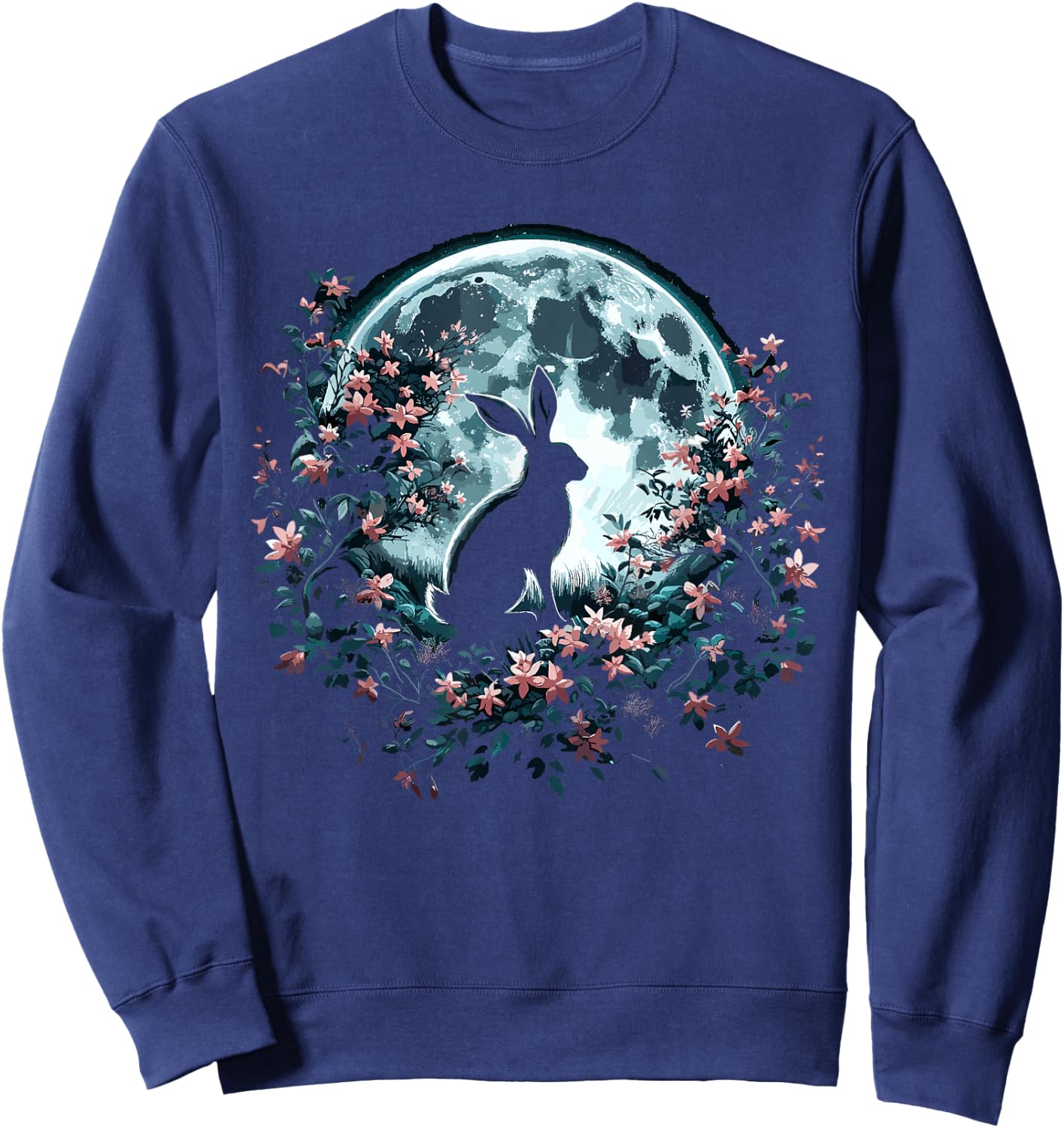 Easter Ostara Eostre Pagan Witchcraft Spring Moon Sweatshirt - Sweatshirt | Navy