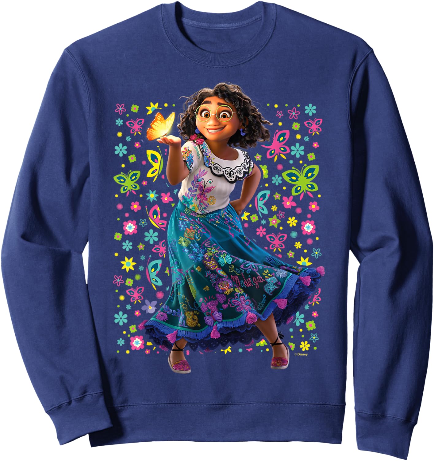 Encanto - Maribel Magic Glowing Butterflies Sweatshirt - Sweatshirt | Navy