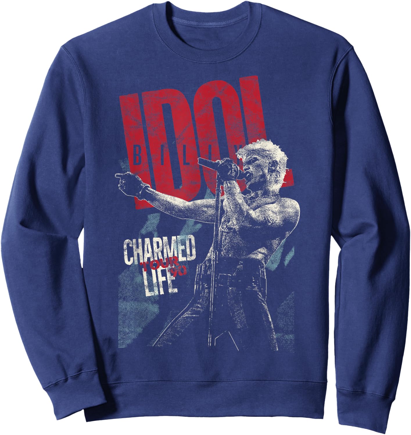 Billy Idol - Charming Life , black Sweatshirt - Sweatshirt | Navy