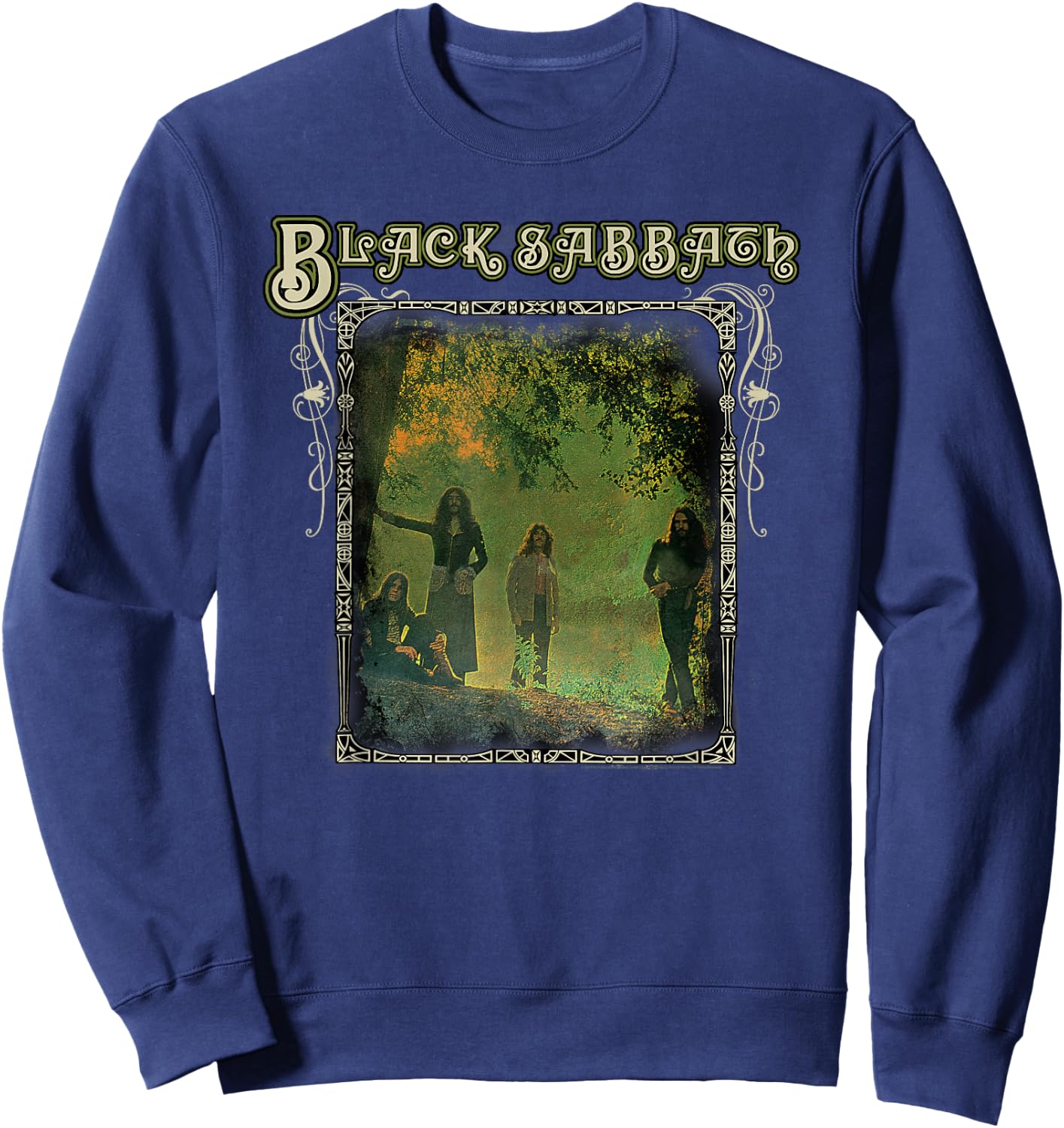 Black Sabbath Band Garden Photo Sweatshirt - Sweatshirt | Navy