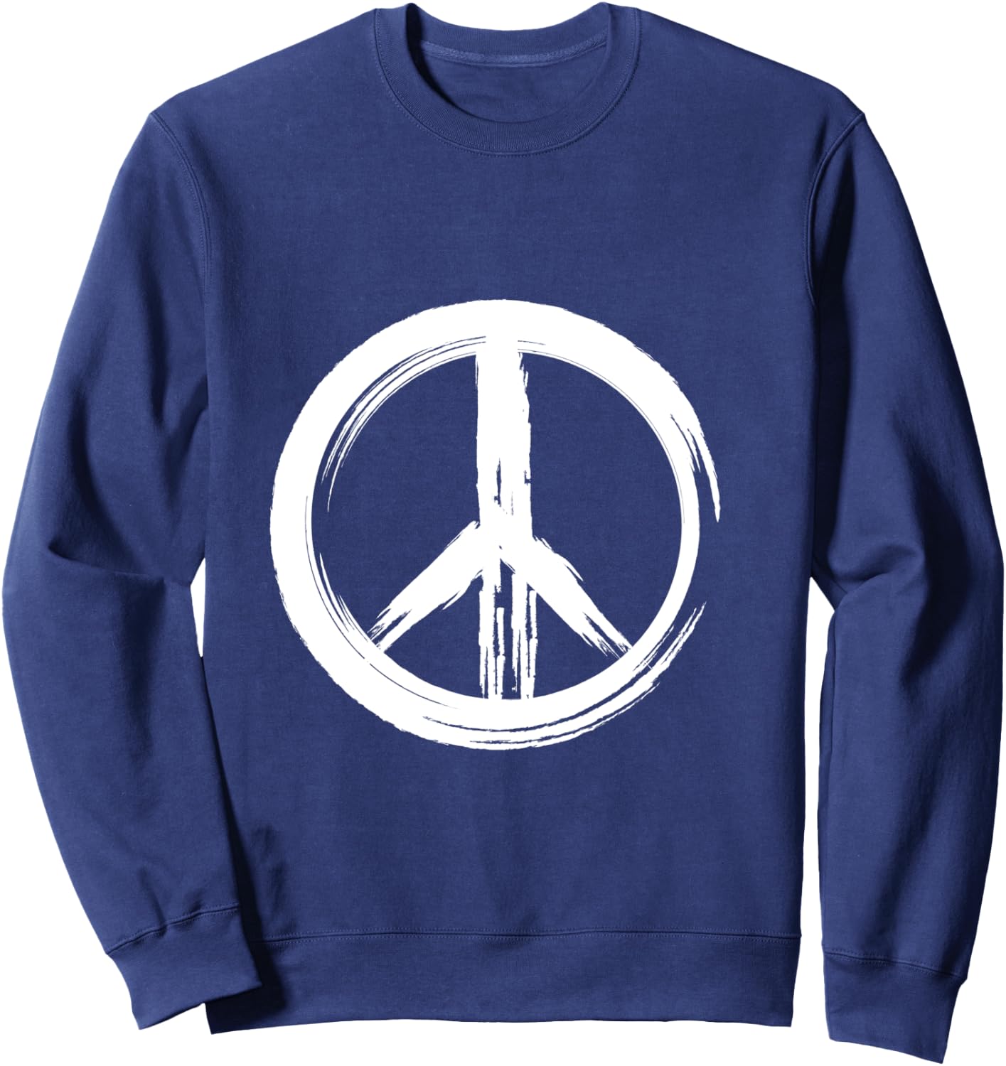 Symbole zen de la paix Manche Longue Sweatshirt - Sweatshirt | Navy