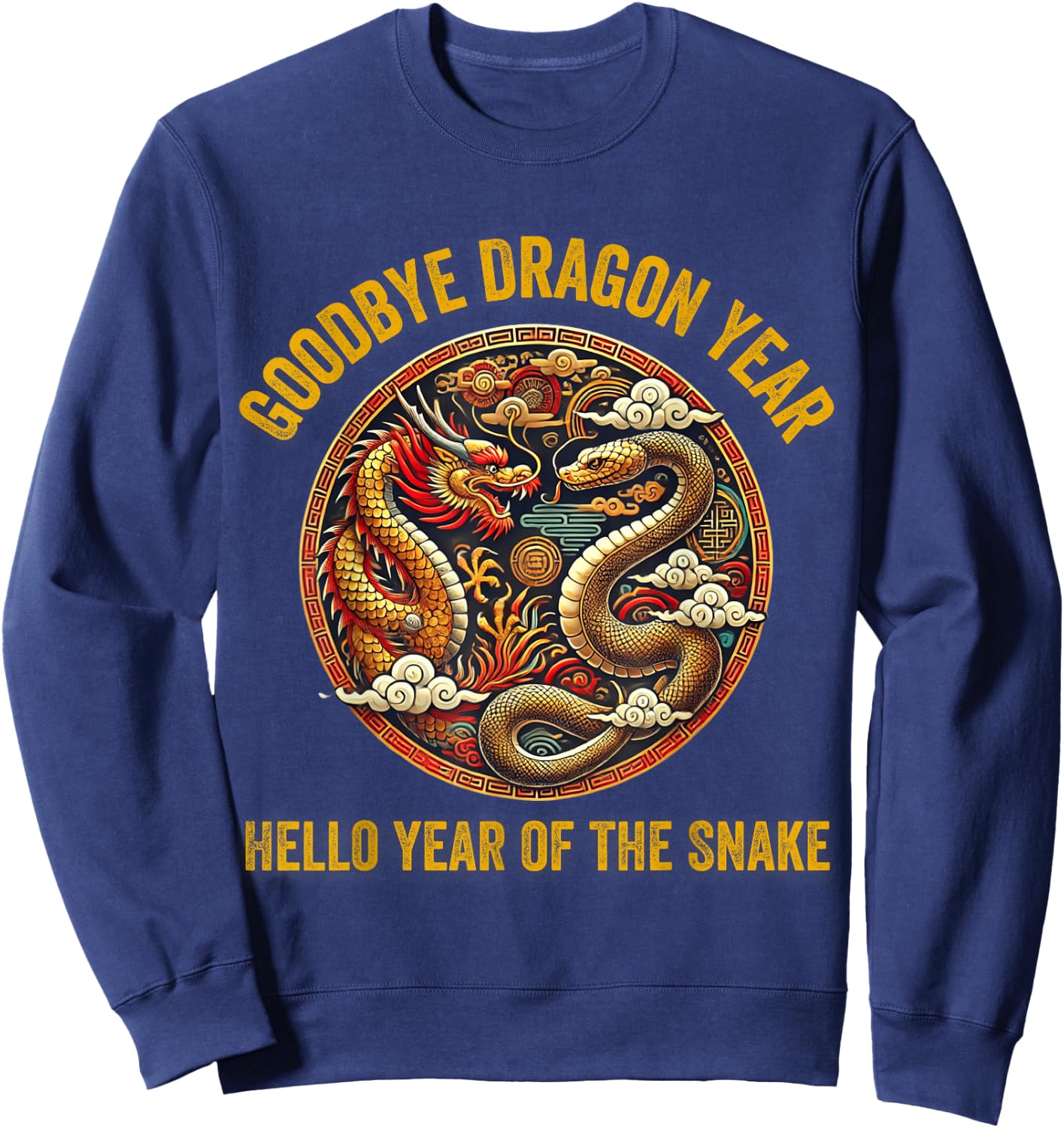Year of the Snake 2025 Lunar New Year Celebration Sweatshirt - Sweatshirt | Navy