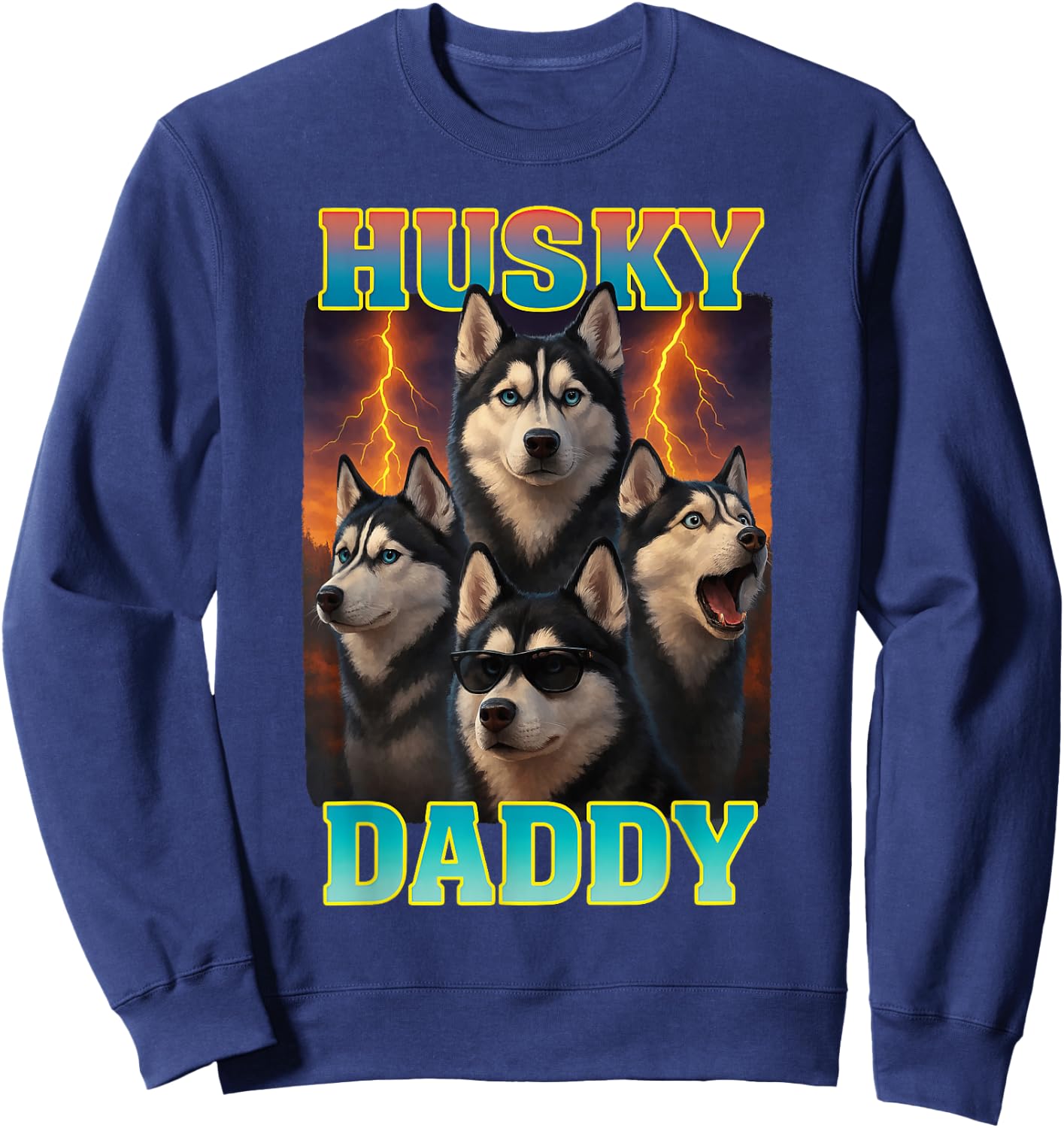 Papa Husky Sweatshirt - Sweatshirt | Navy