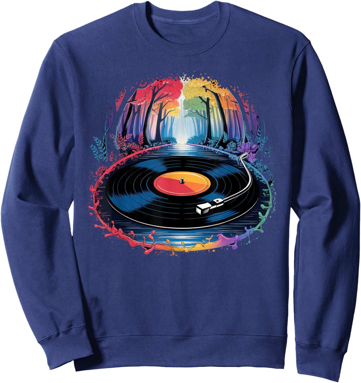 Vinyl Vinyl Switch Turntable Vintage Platinum Sweatshirt - Sweatshirt | Navy