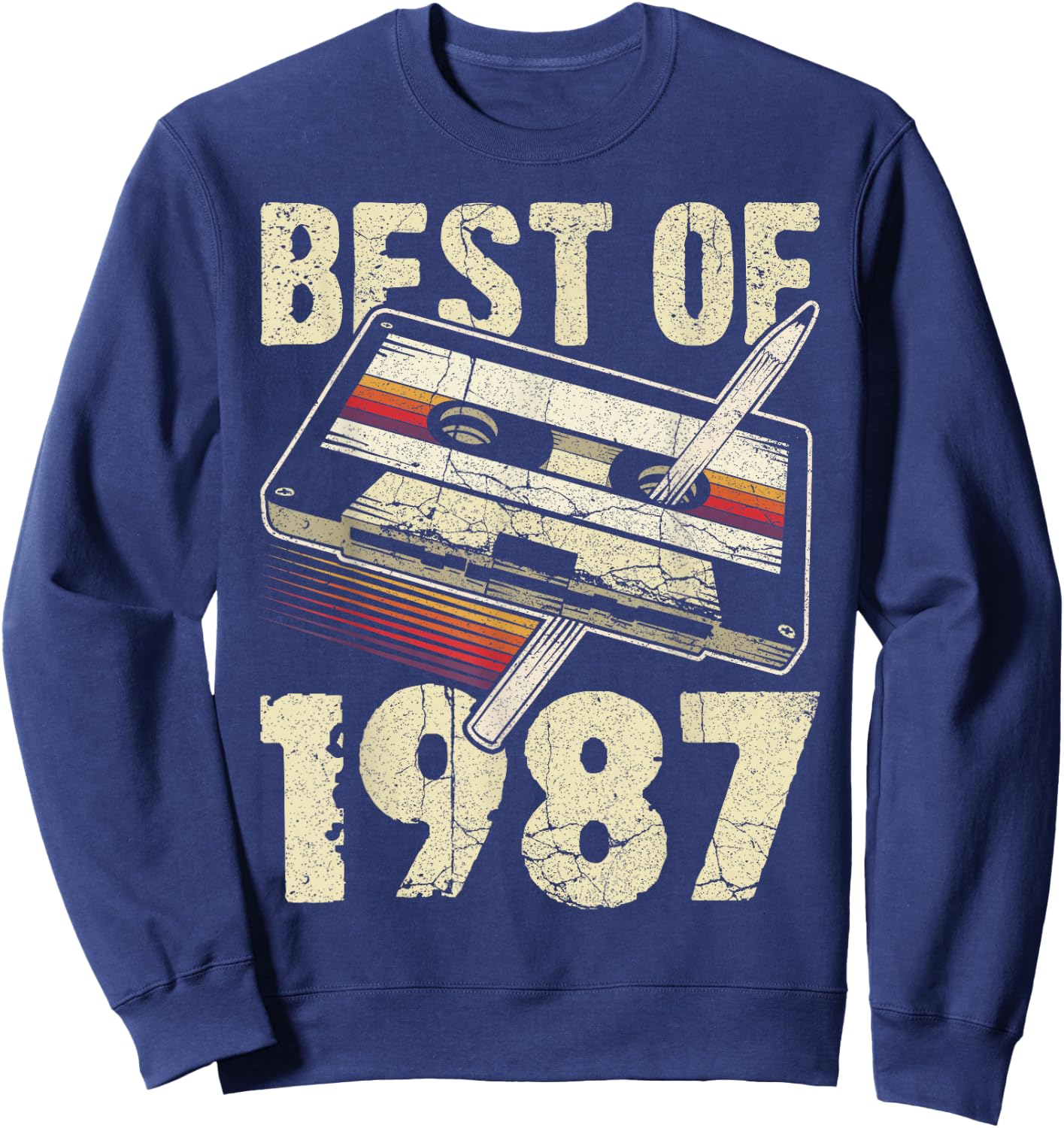 Best of 1987, Audio Kassette, 39. Geburtstag, 39 Jahre alt Sweatshirt - Sweatshirt | Navy