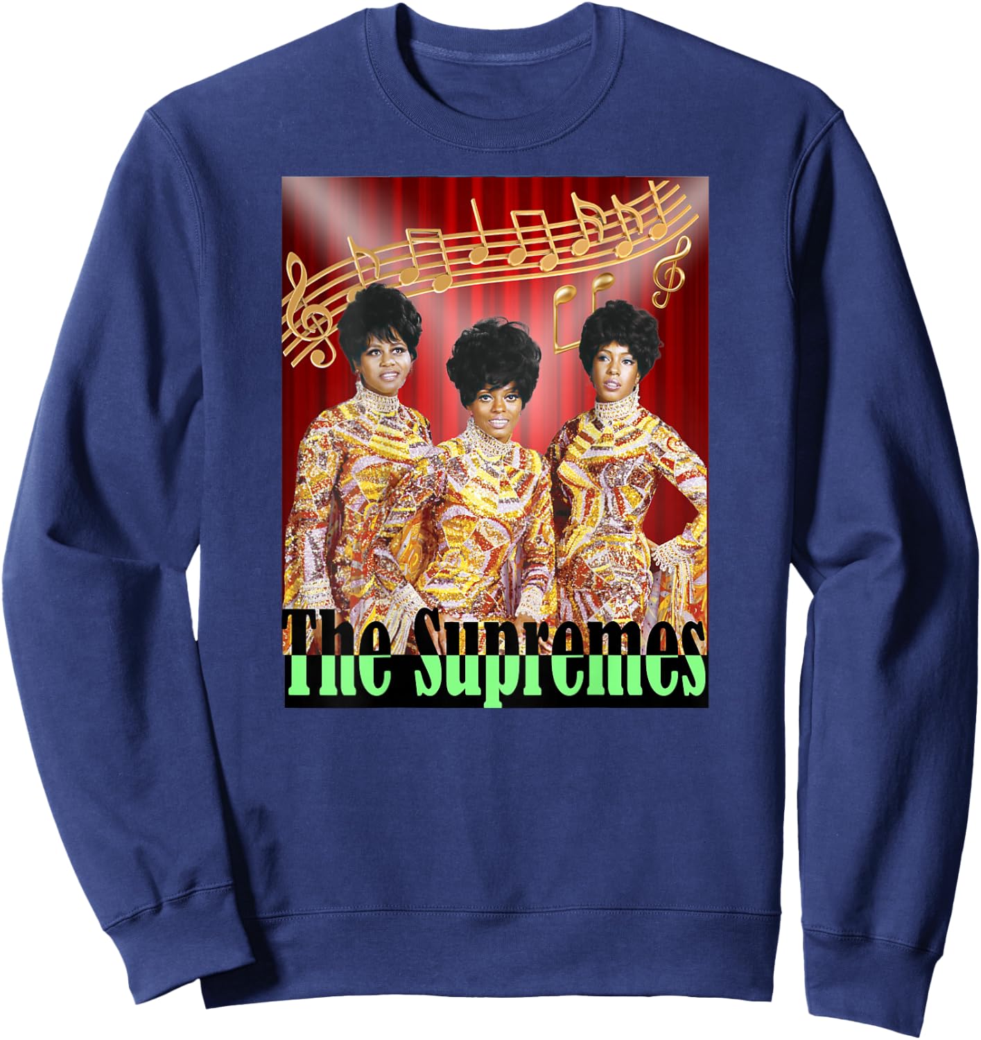 Supremes_003_Back Printed Sweatshirt - Sweatshirt | Navy