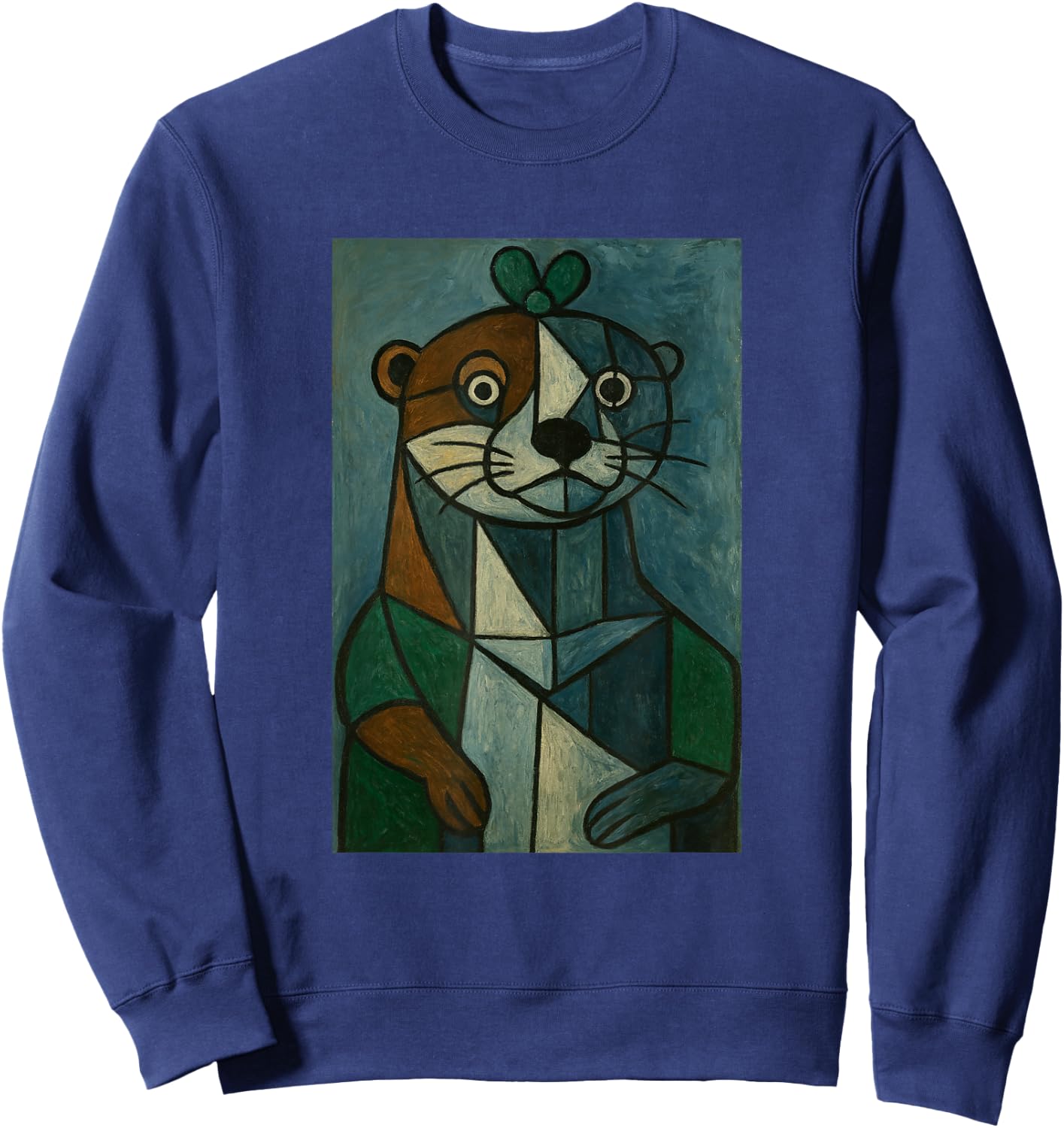 Art - Picasso Otter Sweatshirt - Sweatshirt | Navy