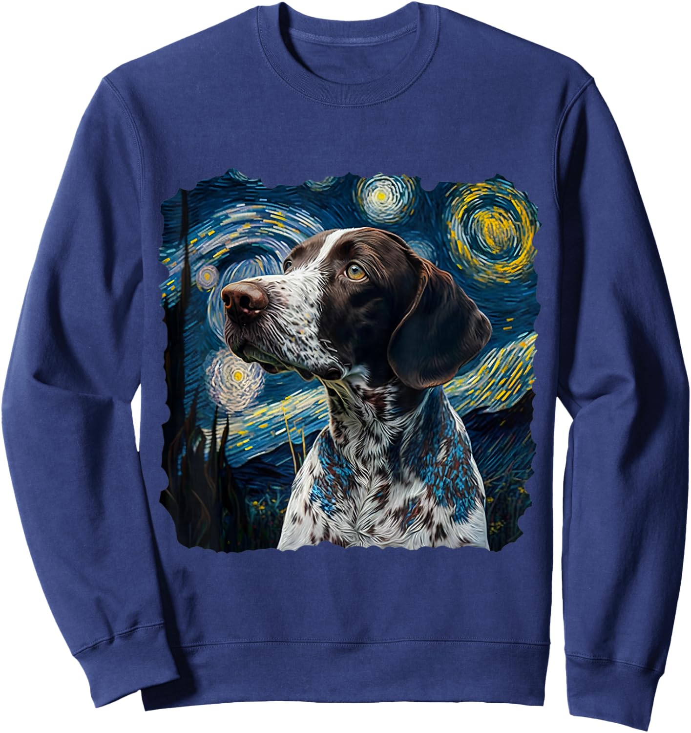 German Shorthair Pointer Funny GSP DAD MOM Sweatshirt - Sweatshirt | Navy