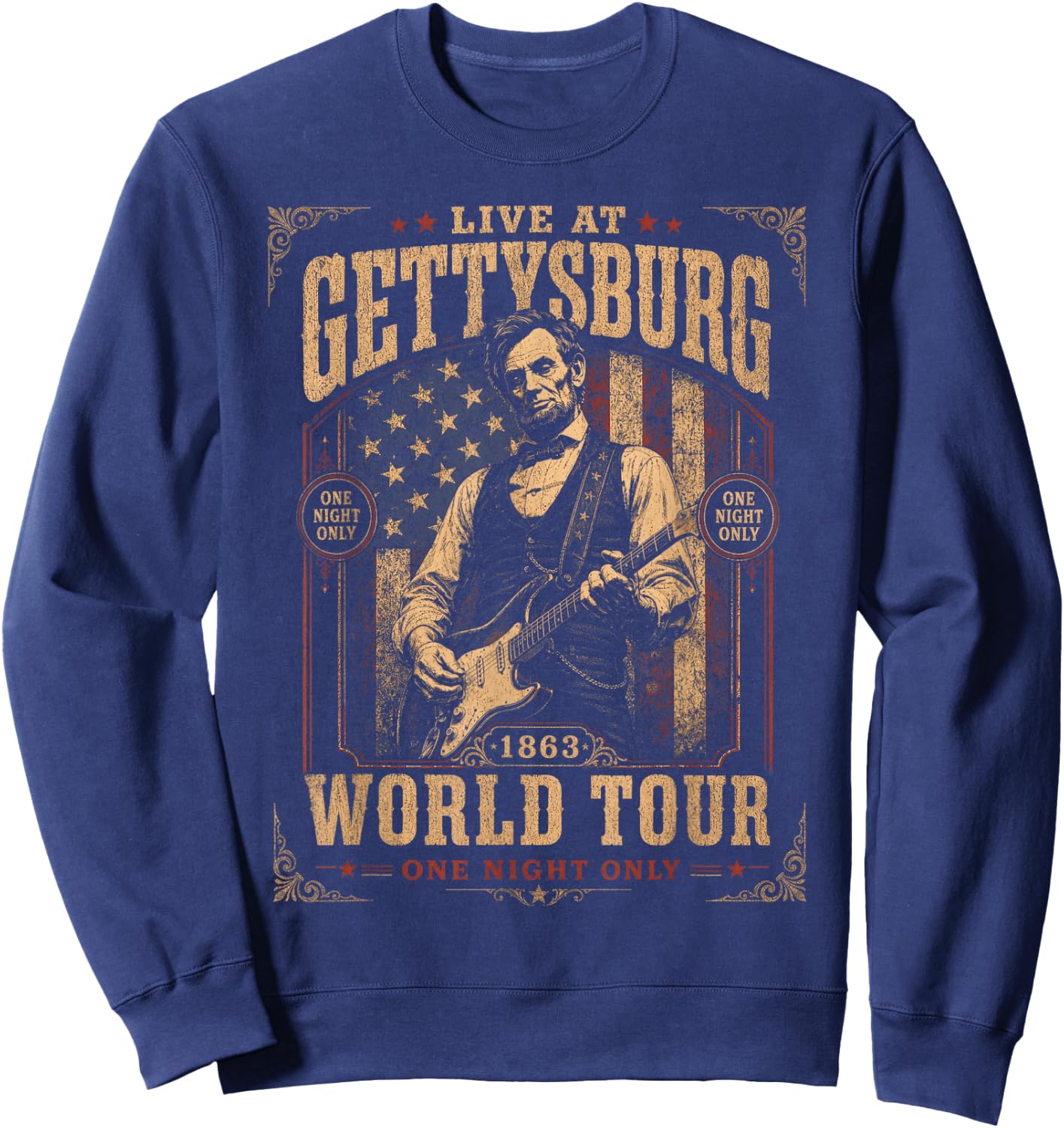 USA 250 Live at Gettysburg One Night Only One Night Only Sweatshirt - Sweatshirt | Navy