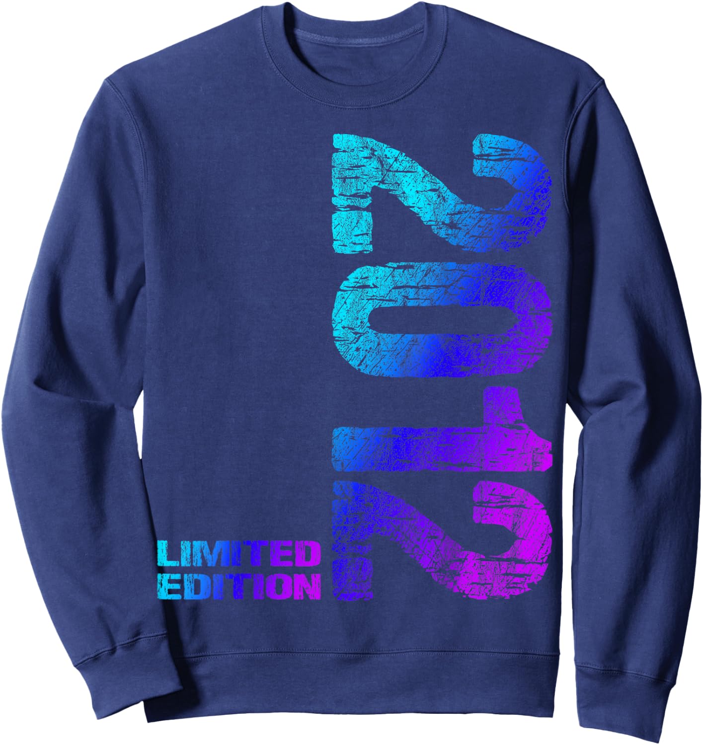 12th Birthday 2012 Limited Edition Boy Girl , black Sweatshirt - Sweatshirt | Navy