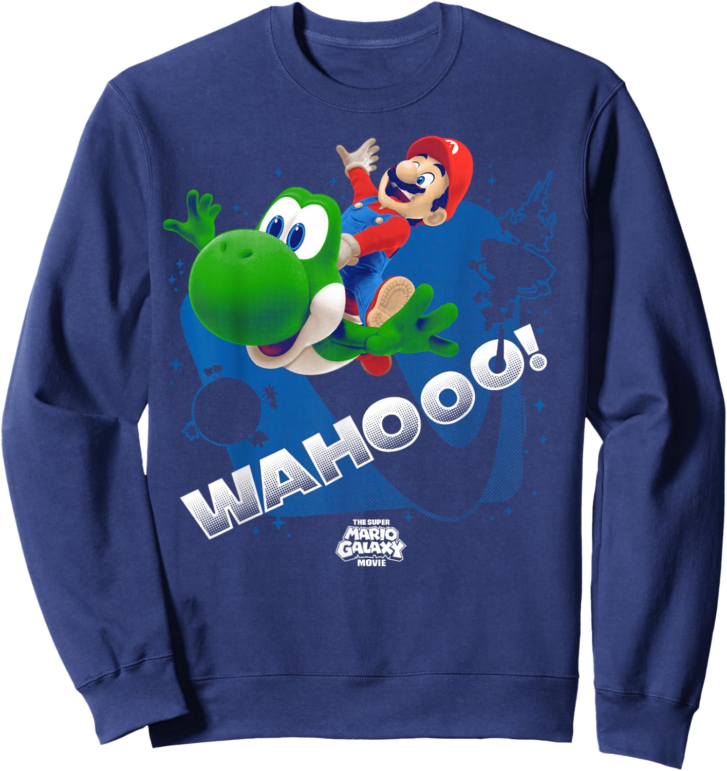 The Super Mario Galaxy Movie Wahoo Star Ride Journey Sweatshirt - Sweatshirt | Navy