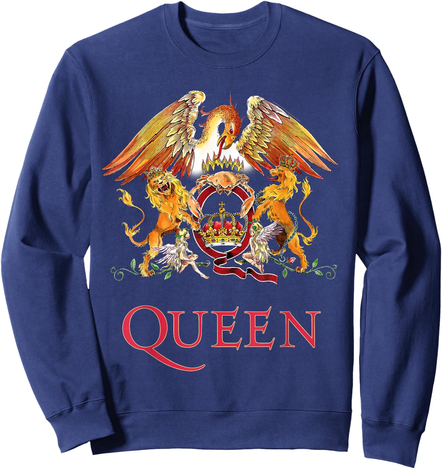 Queen Official Classic Crest , black Sweatshirt - Sweatshirt | Navy