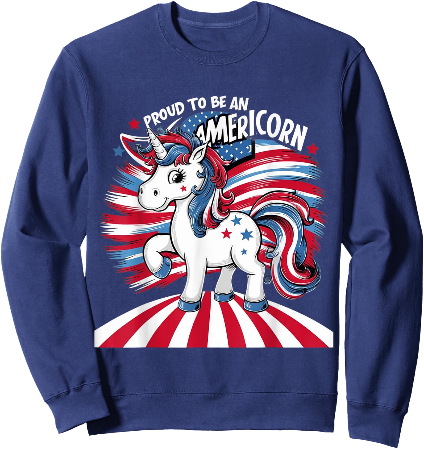 Proud To Be An Americorn Sweatshirt - Sweatshirt | Navy