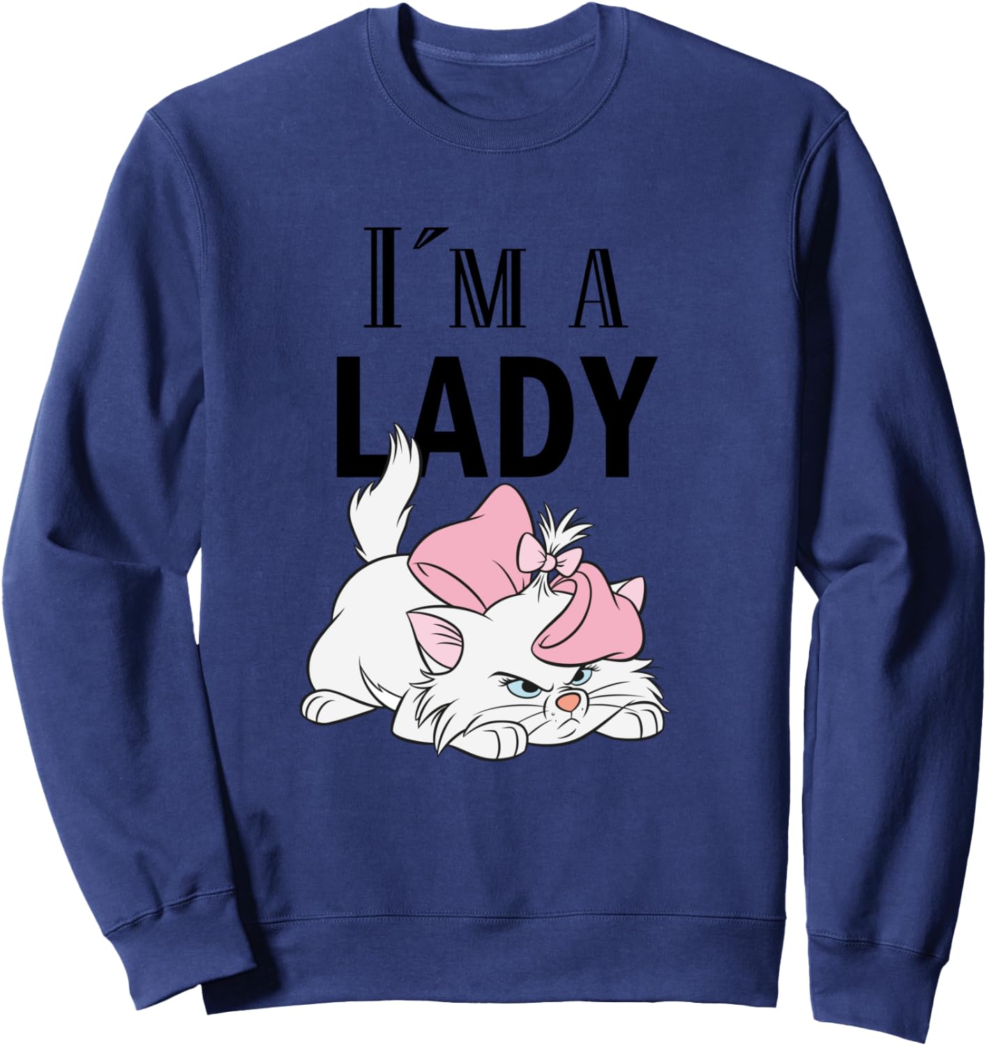 Aristocats, I'm a Lady Cat , Blue, S Sweatshirt - Sweatshirt | Navy