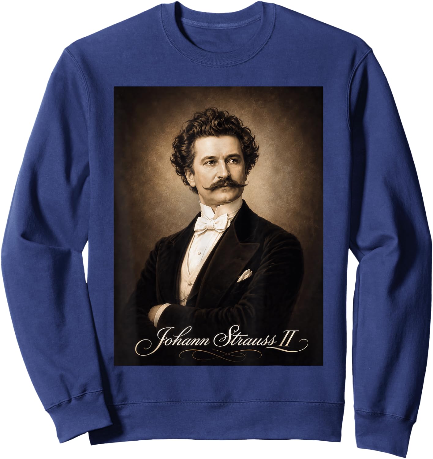 Johann Strauss Composser Pianist Sweatshirt - Sweatshirt | Navy