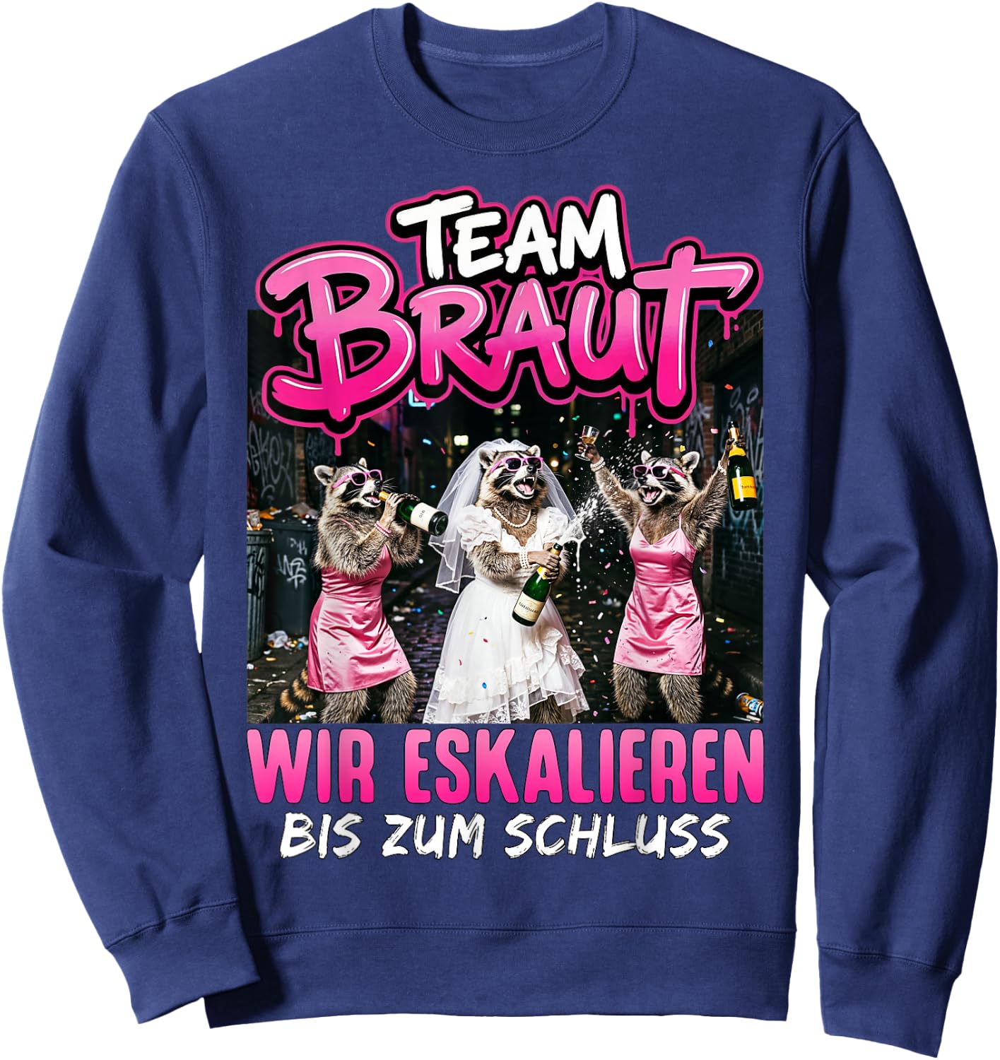 JGA Frauen Junggesellenabschied Frauen Polterabend Sweatshirt - Sweatshirt | Navy