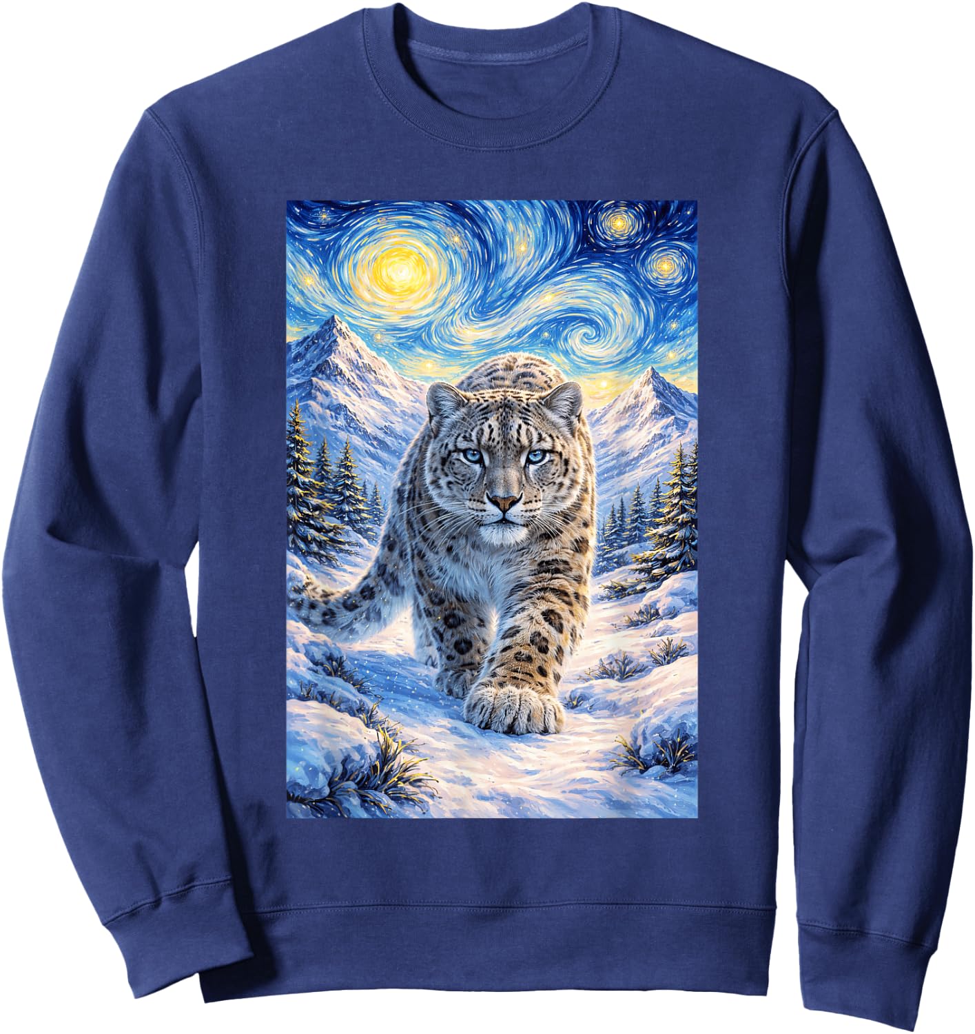 Snow Leopard Sweatshirt - Sweatshirt | Navy