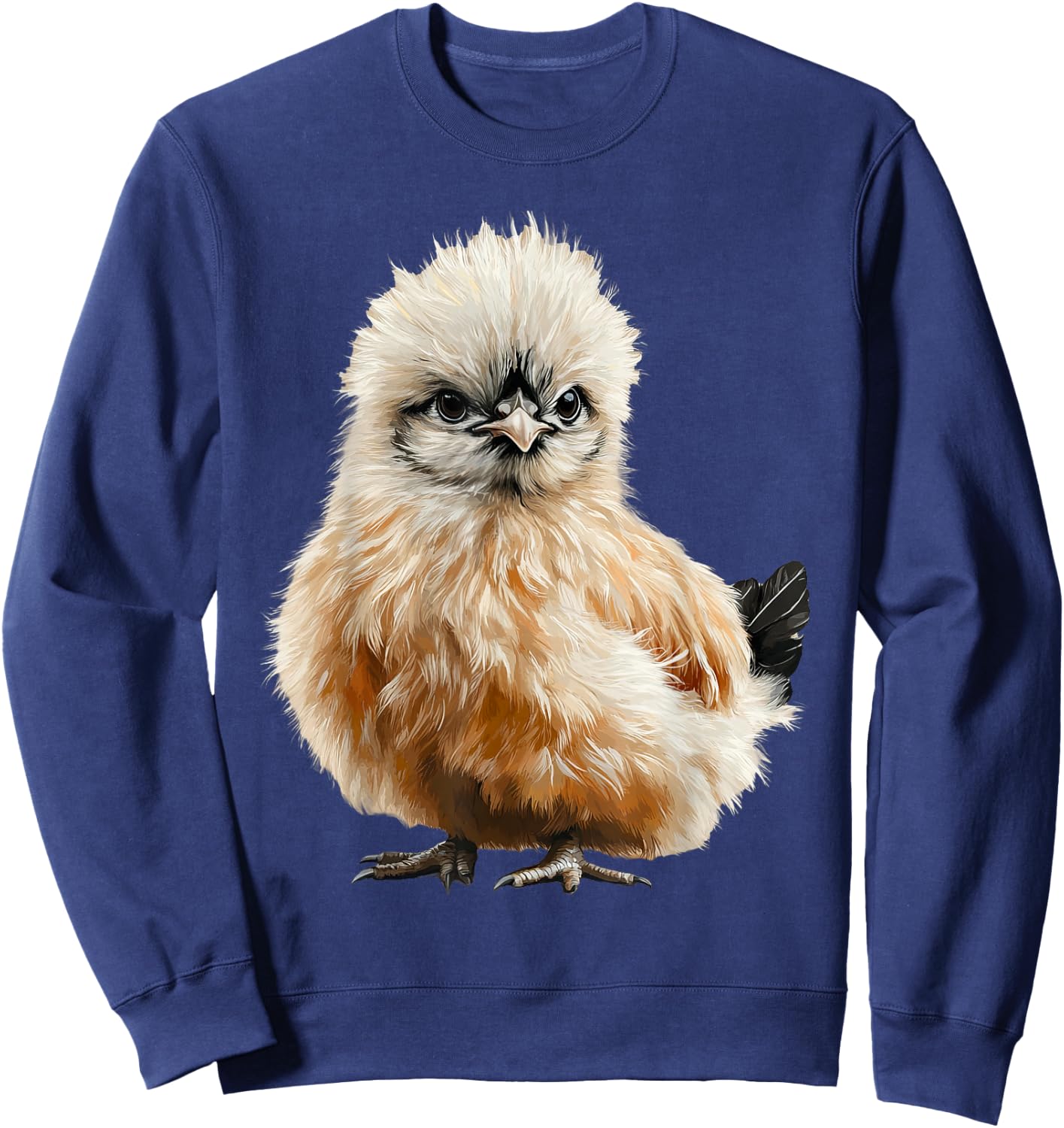Silkie Chicken Cute Chicken Lover Sweatshirt - Sweatshirt | Navy