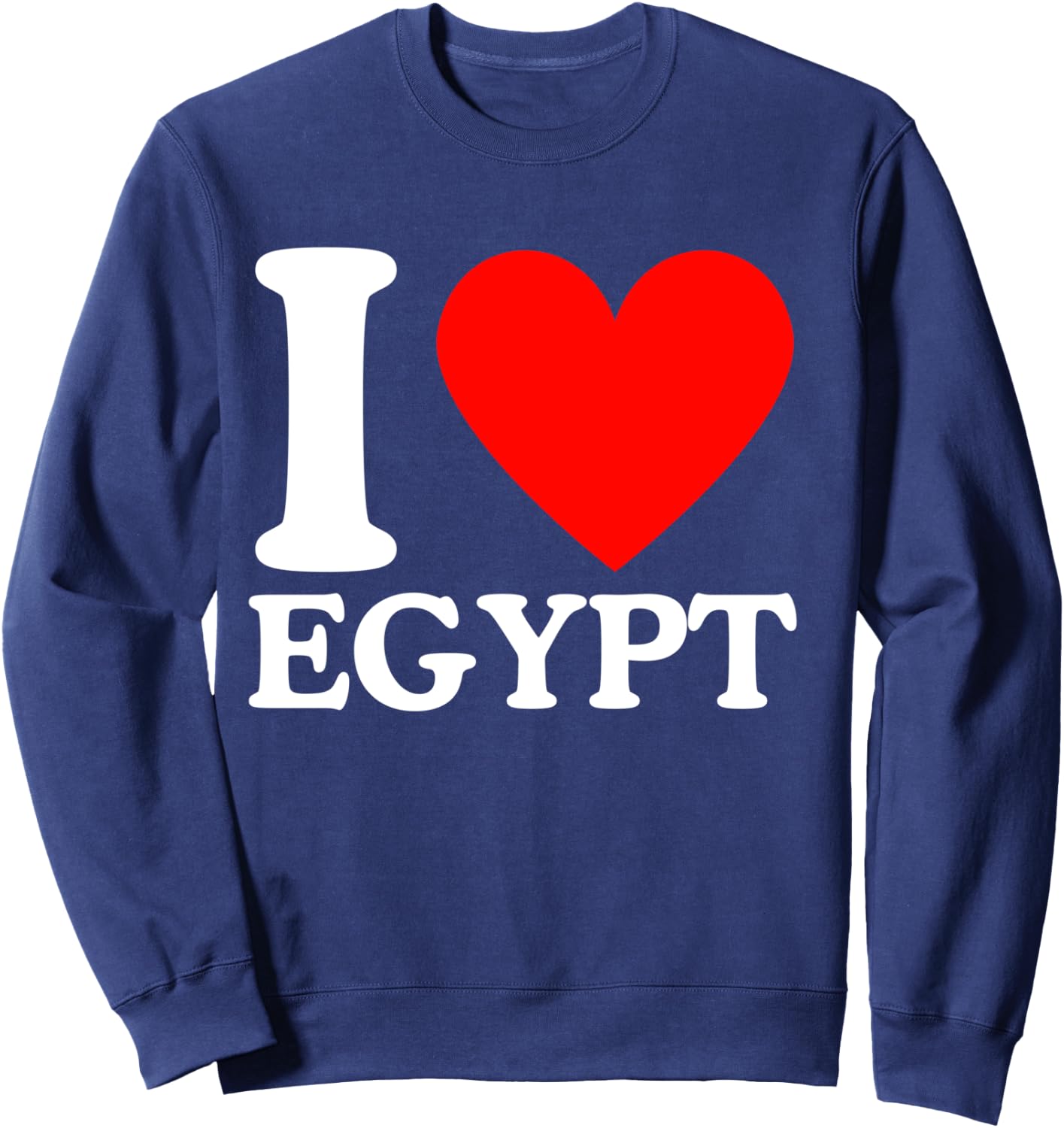 I Love Egypt - I Heart Egypt Sweatshirt - Sweatshirt | Navy