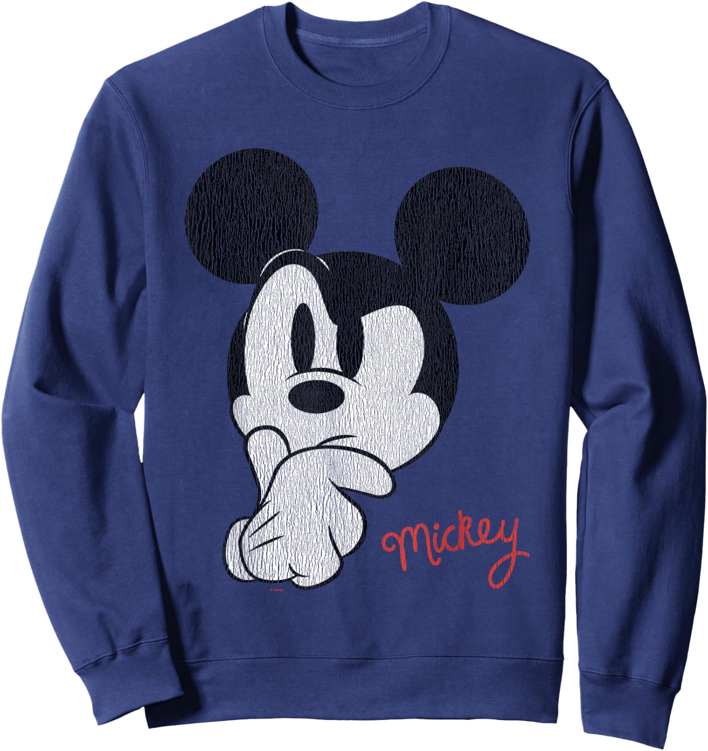 Mickey Mouse Distressed Ponder Sweatshirt - Sweatshirt | Navy