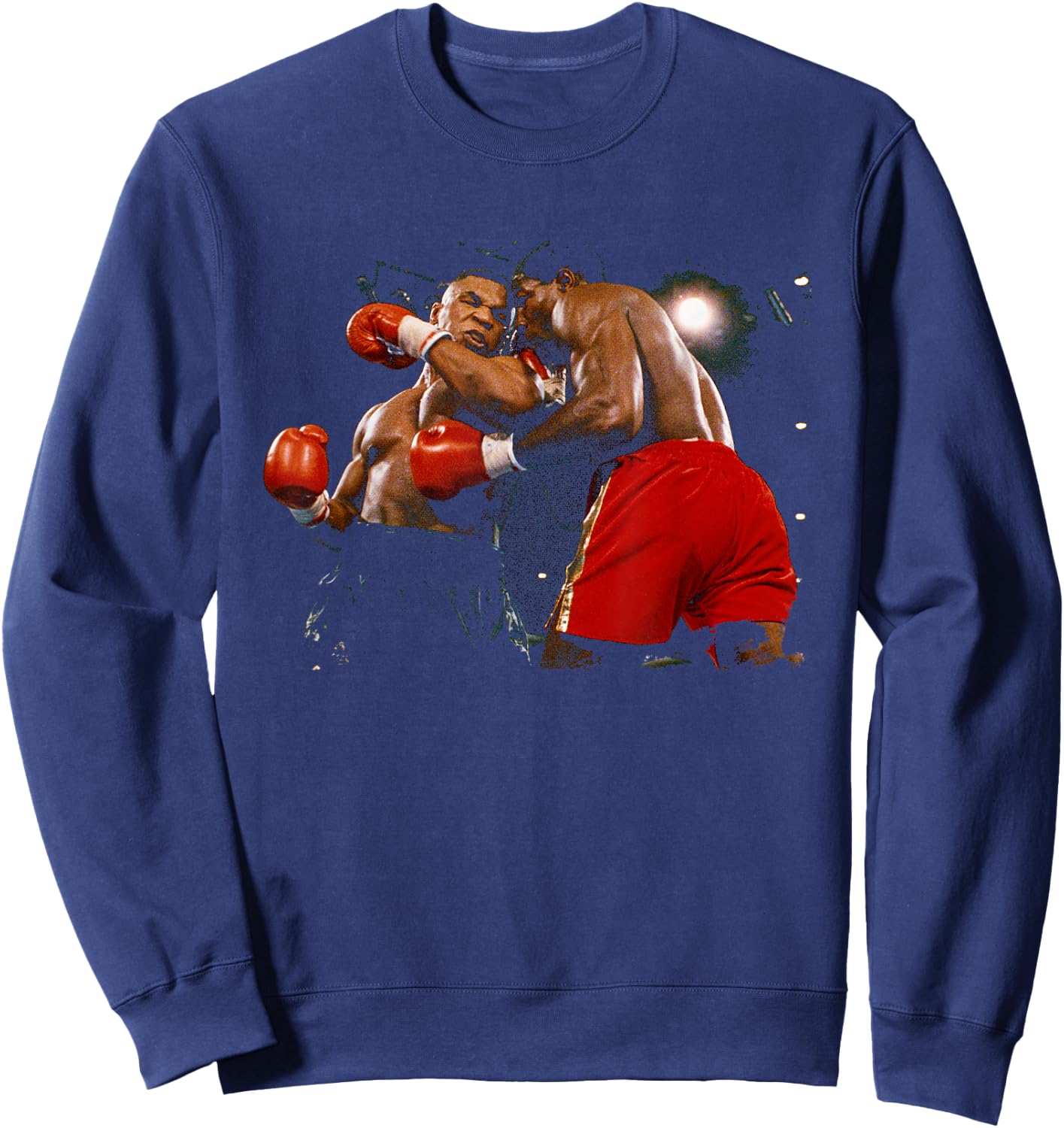 Mike Tyson Frank Bruno Fighting for Heavyweight Championship 1989 , Black, S Sweatshirt - Sweatshirt | Navy