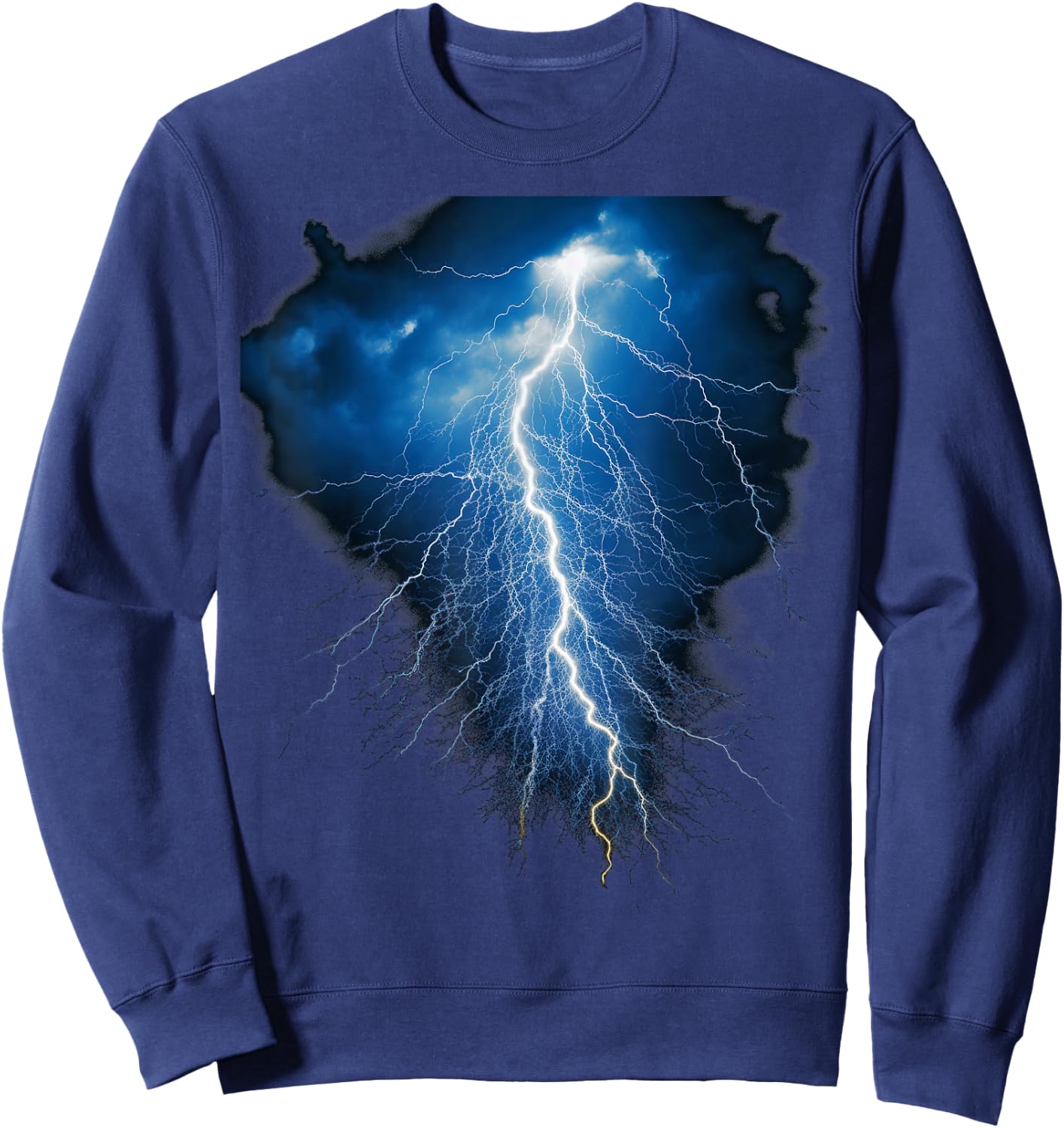 BLITZ: Donner, Blitz und Blitz, Sturm, Wolkenschläge Sweatshirt - Sweatshirt | Navy