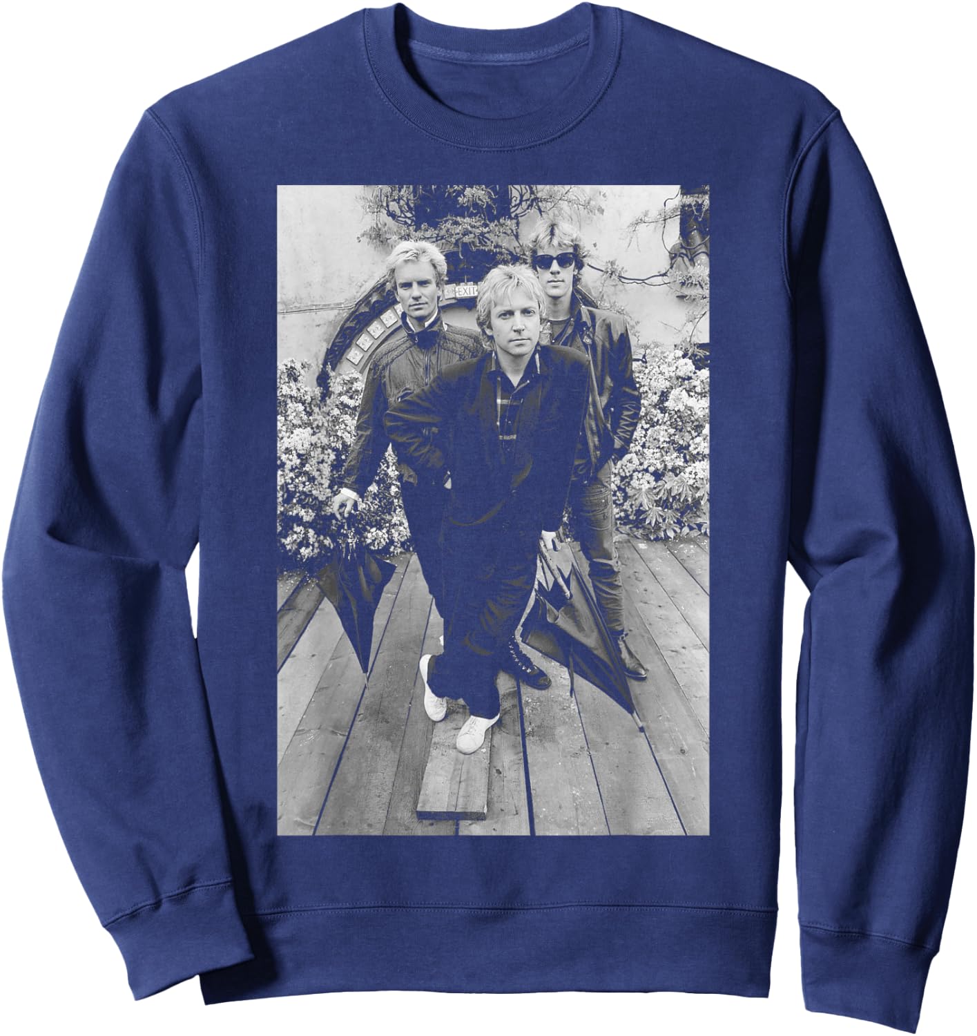 Photo of the promotional group The Police Synchronicity, 1983 Sweatshirt - Sweatshirt | Navy