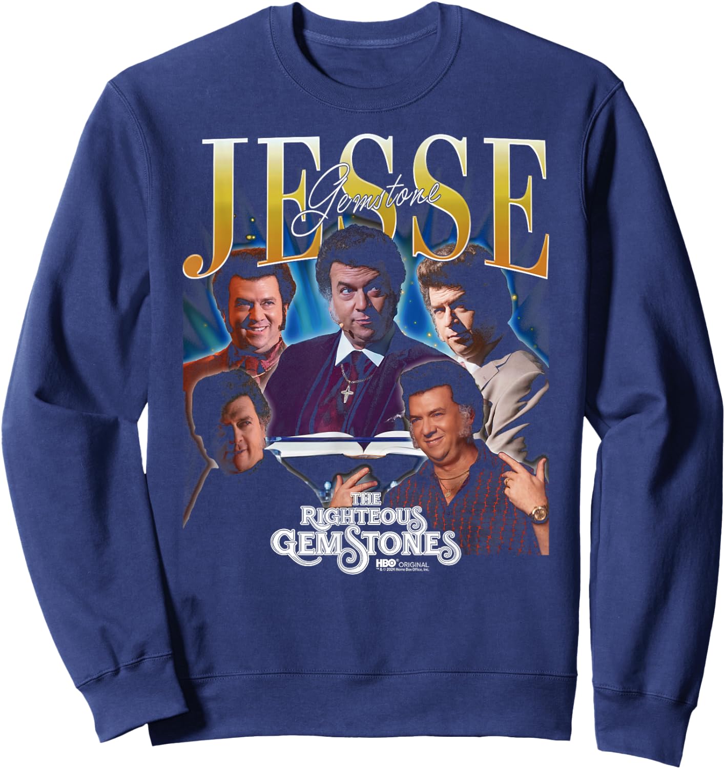 The Righteous Gemstones Jesse Gemstone Heartthrob Sweatshirt - Sweatshirt | Navy
