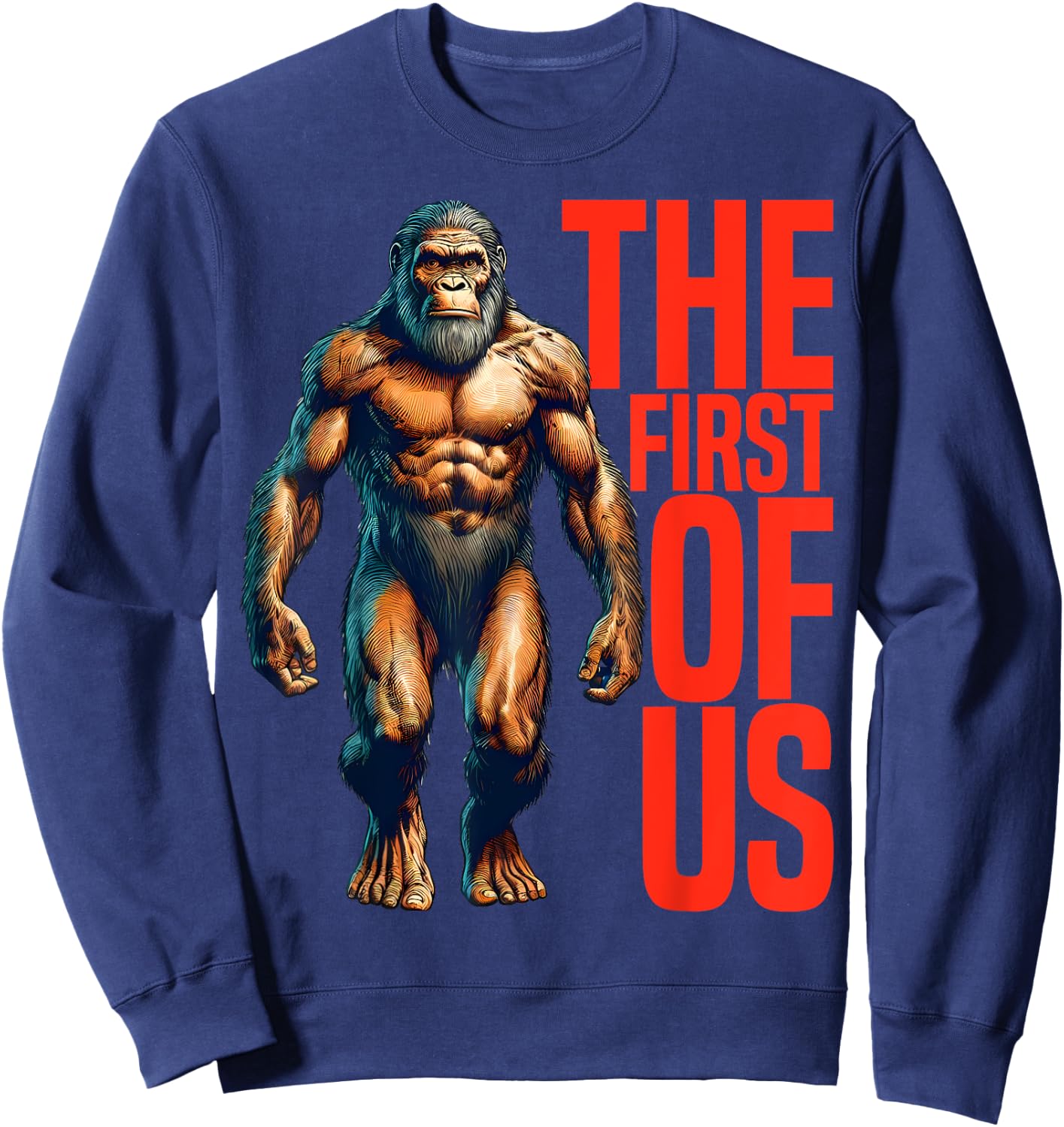 Neanderthal Homo Habilis Sweatshirt - Sweatshirt | Navy