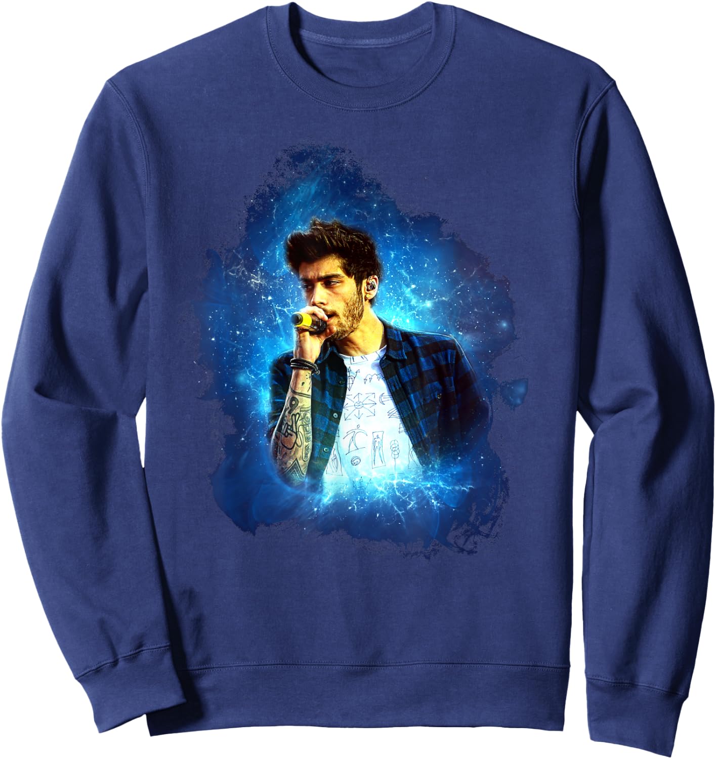 Zayn Malik One Direction Murrayfield Stadium 2014 , Black, S Sweatshirt - Sweatshirt | Navy