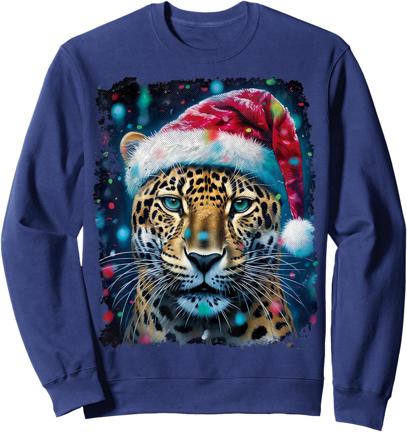 Vintage Jaguar Christmas Sweatshirt - Sweatshirt | Navy